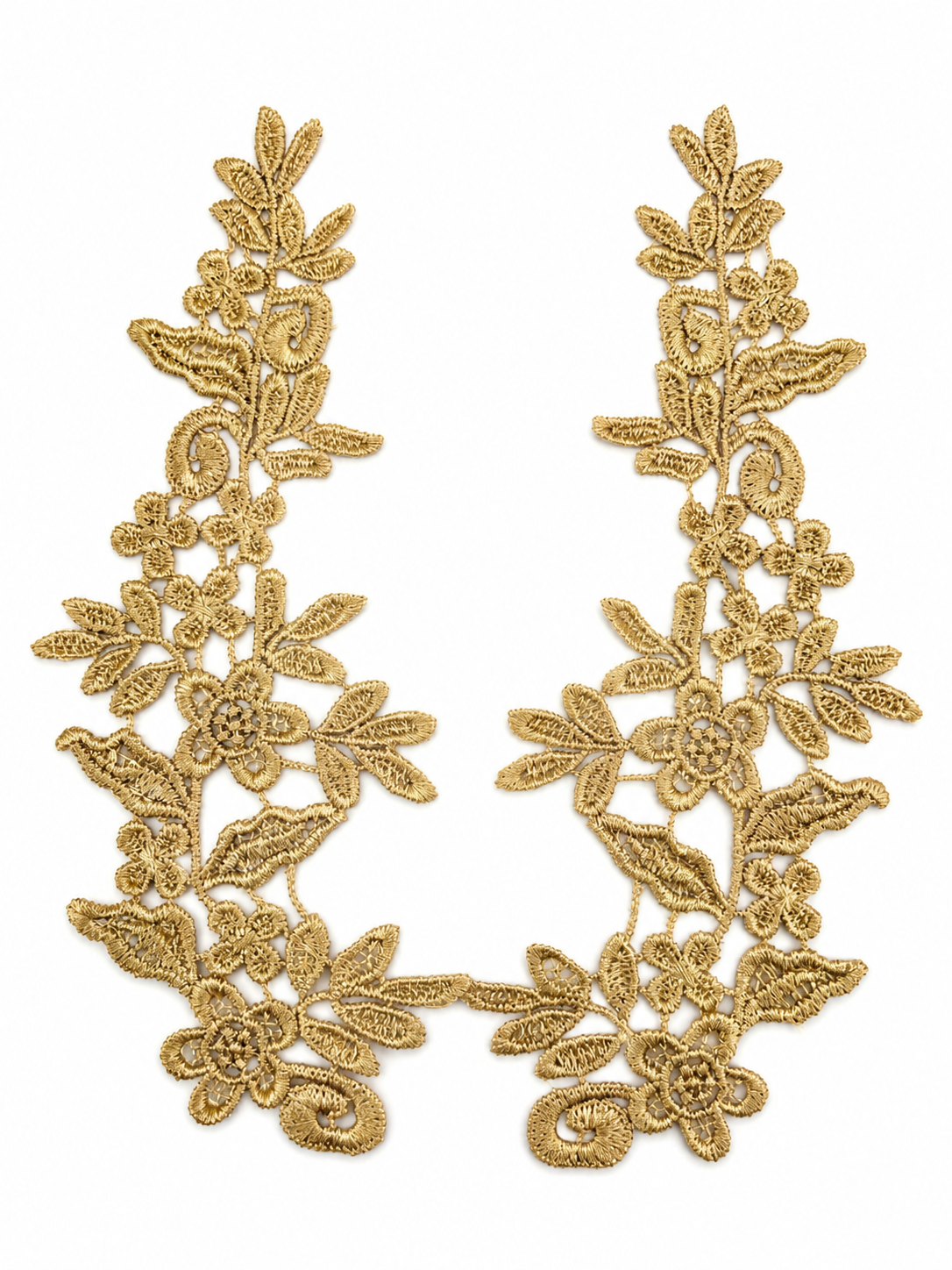 MM021 1 PAIR Colorful Embroidery Flower Lace Patch