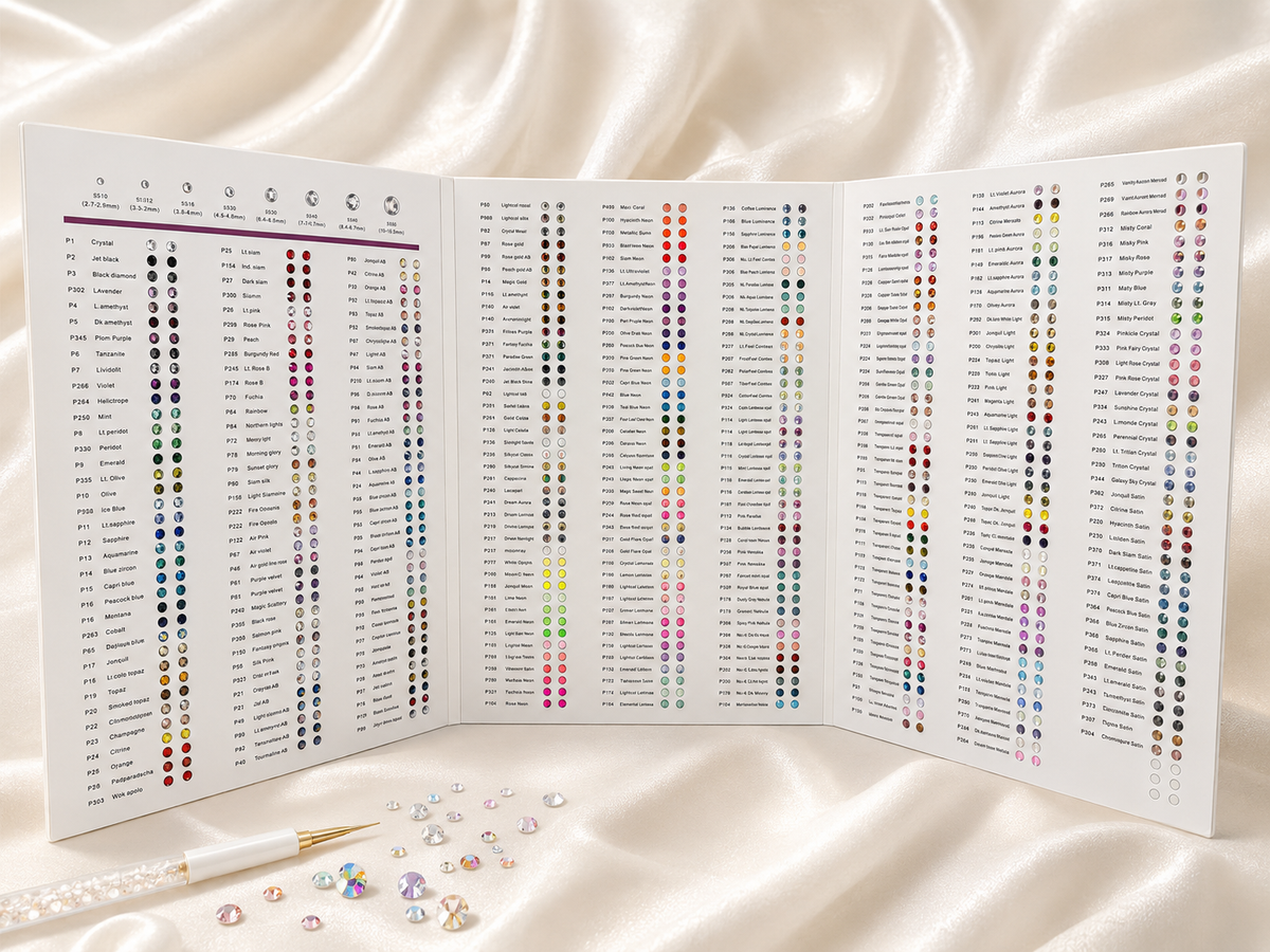 Rhinestones Colour Chart