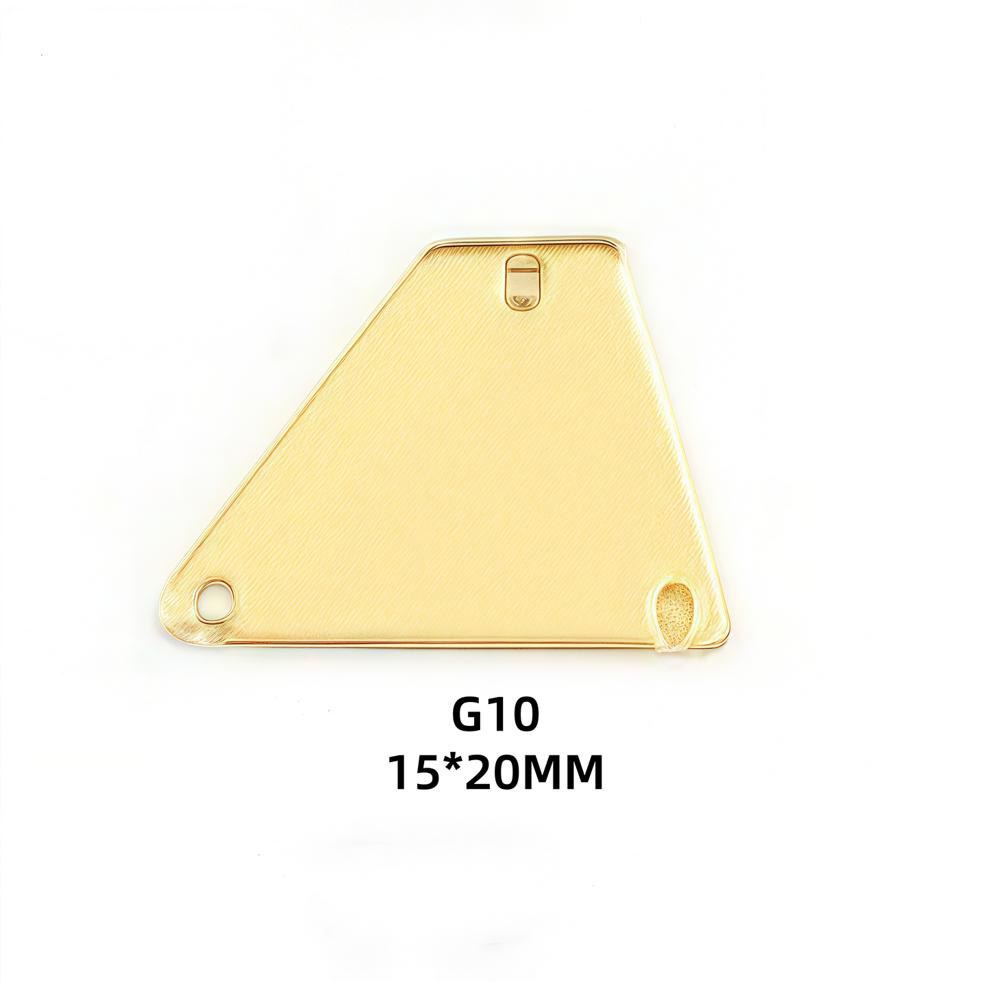 50 PCS Gold Champange Colour Acrylic Mirror Sew On Rhinestones