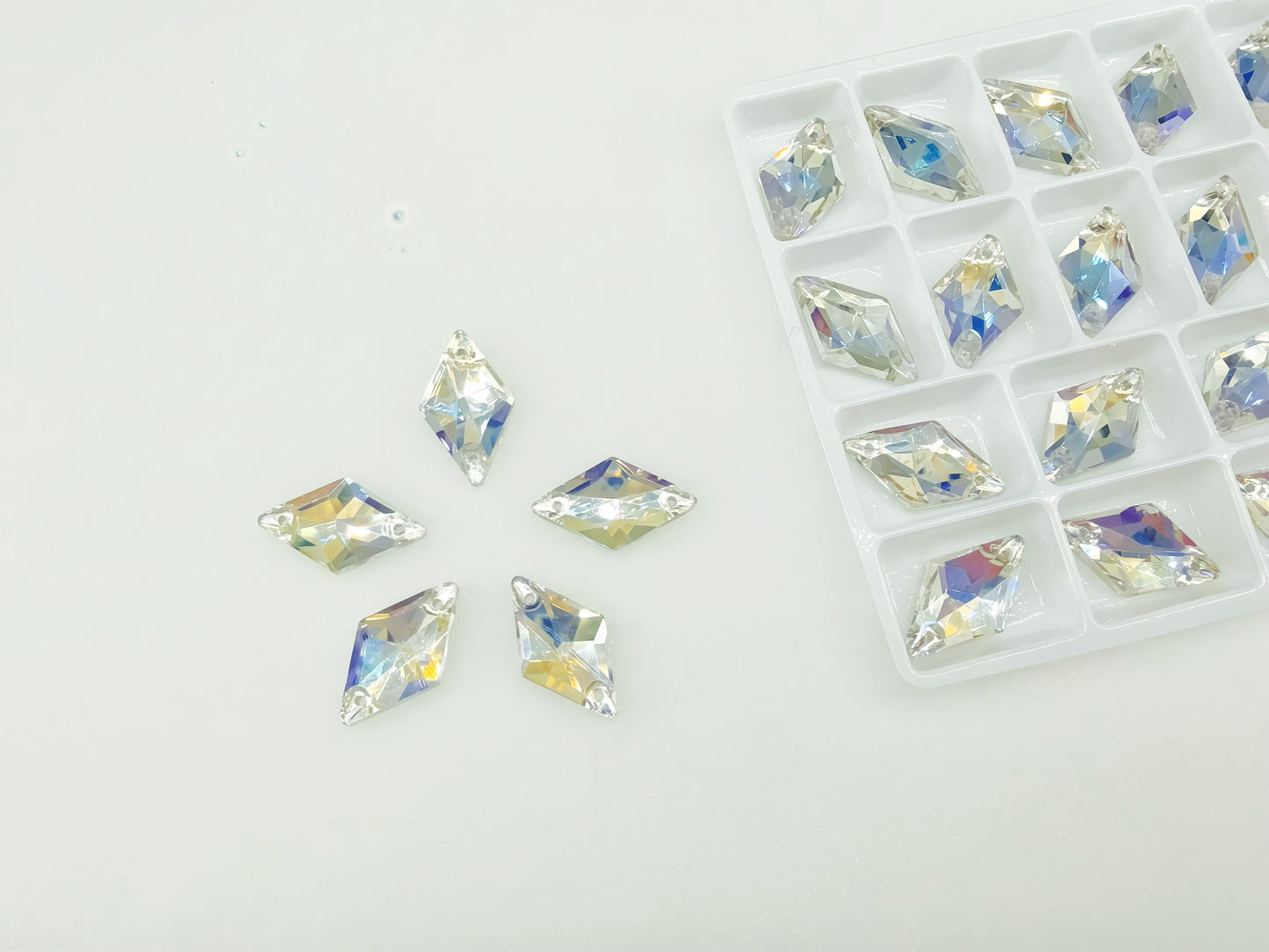 Moonlight AAA Glass Rhombus Shapes