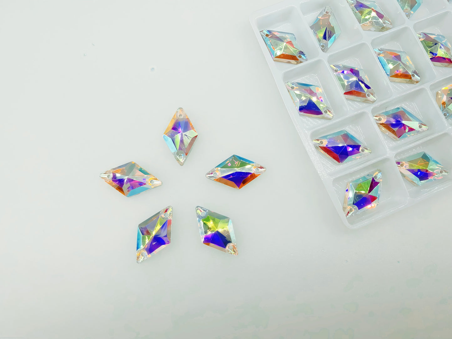 Crystal AB AAA Glass Rhombus Shapes