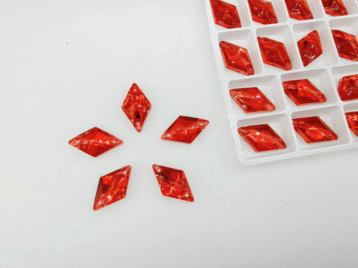 Lt. Siam AAA Glass Rhombus Shapes