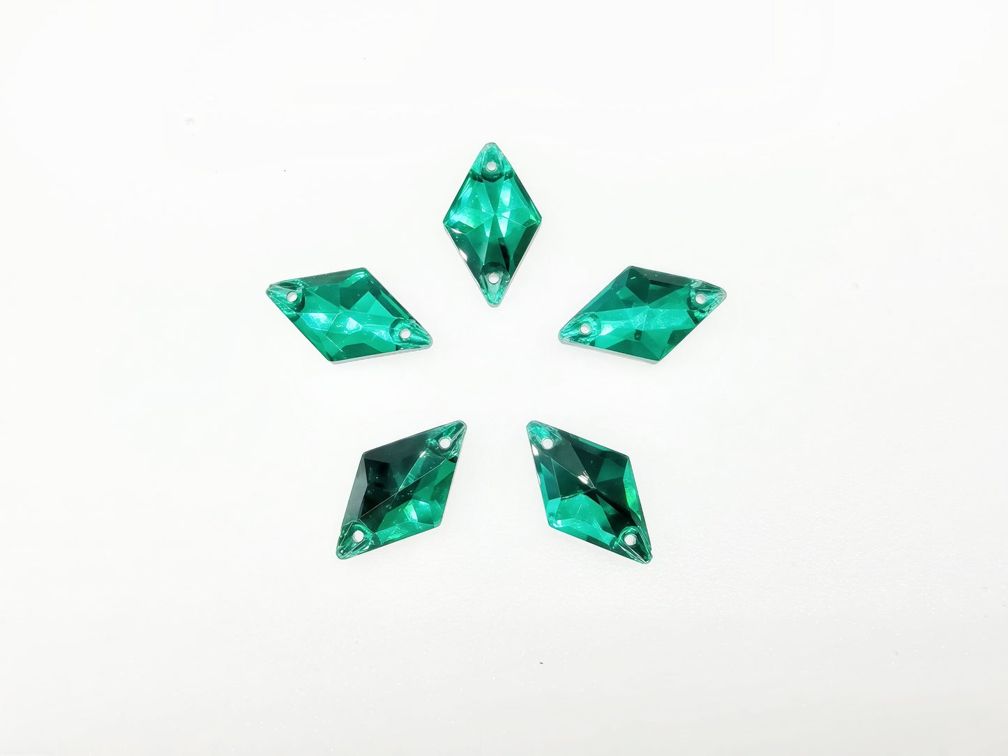 Blue Zircon AAA Glass Rhombus Shapes
