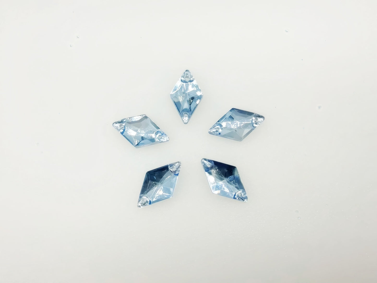 Lt. Sapphire AAA Glass Rhombus Shapes