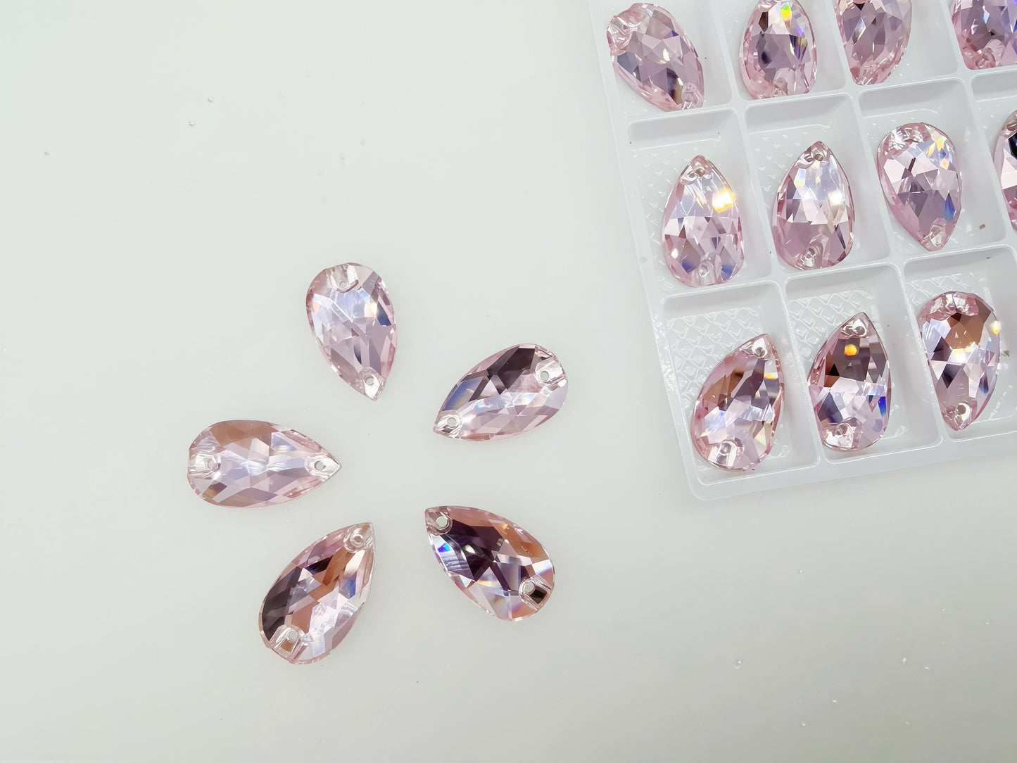 Lt. Rose K9 crystal teardrop