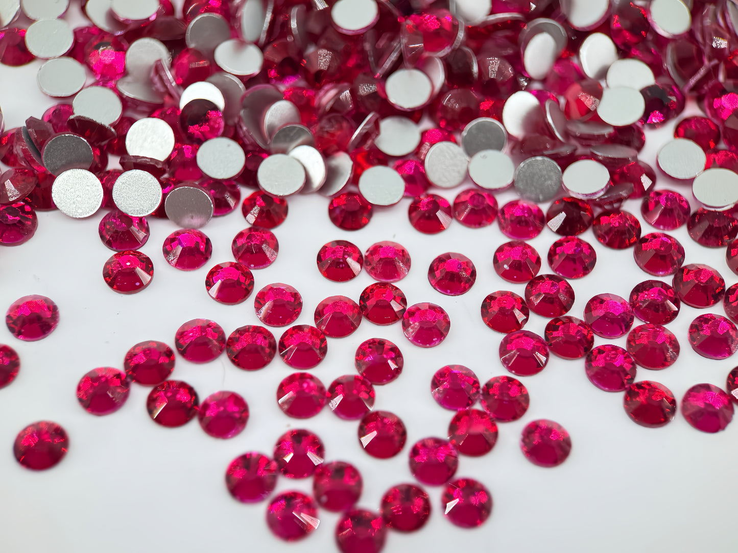 Burgundy Red Flatback Non Hotfix Rhinestones