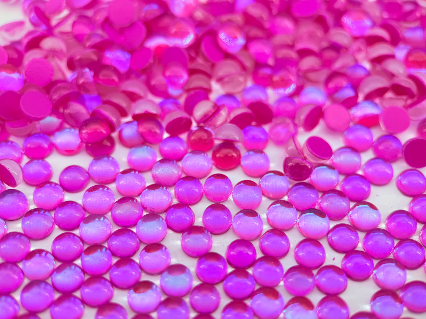 fuchsia mermaid Flatback Non Hotfix Rhinestones