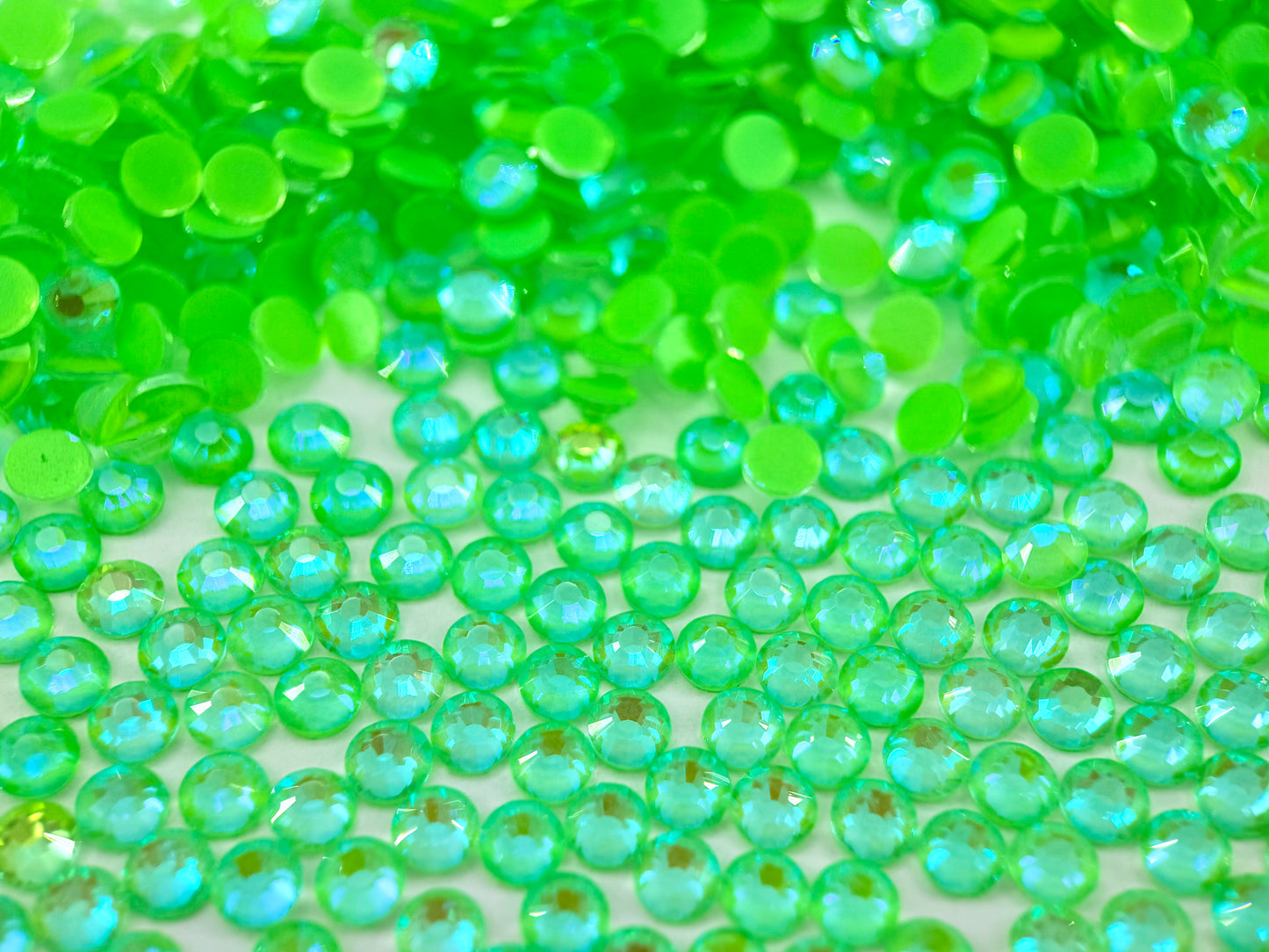 turquoise luminous Flatback Non Hotfix Rhinestones