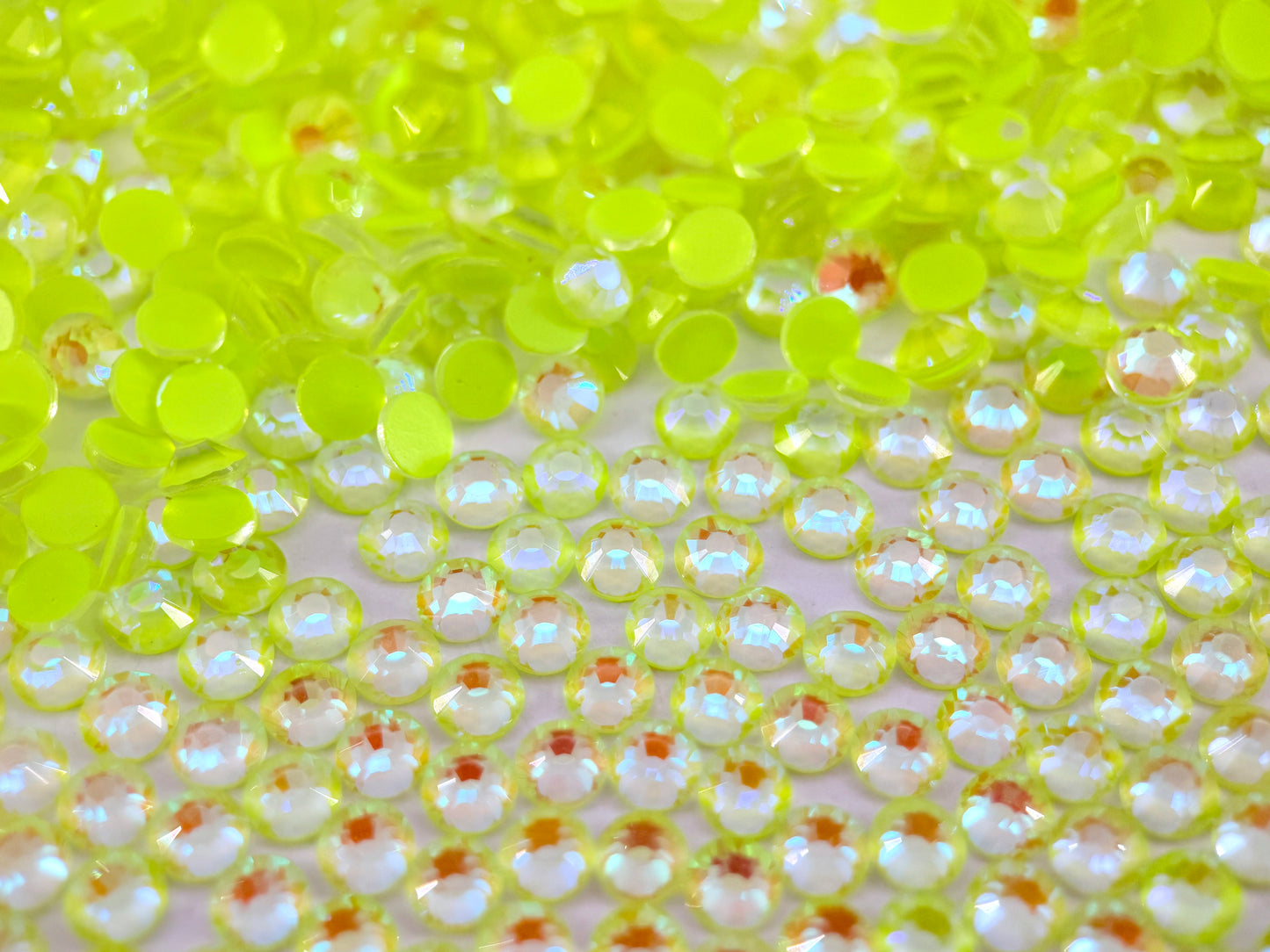 citrine luminous Flatback Non Hotfix Rhinestones