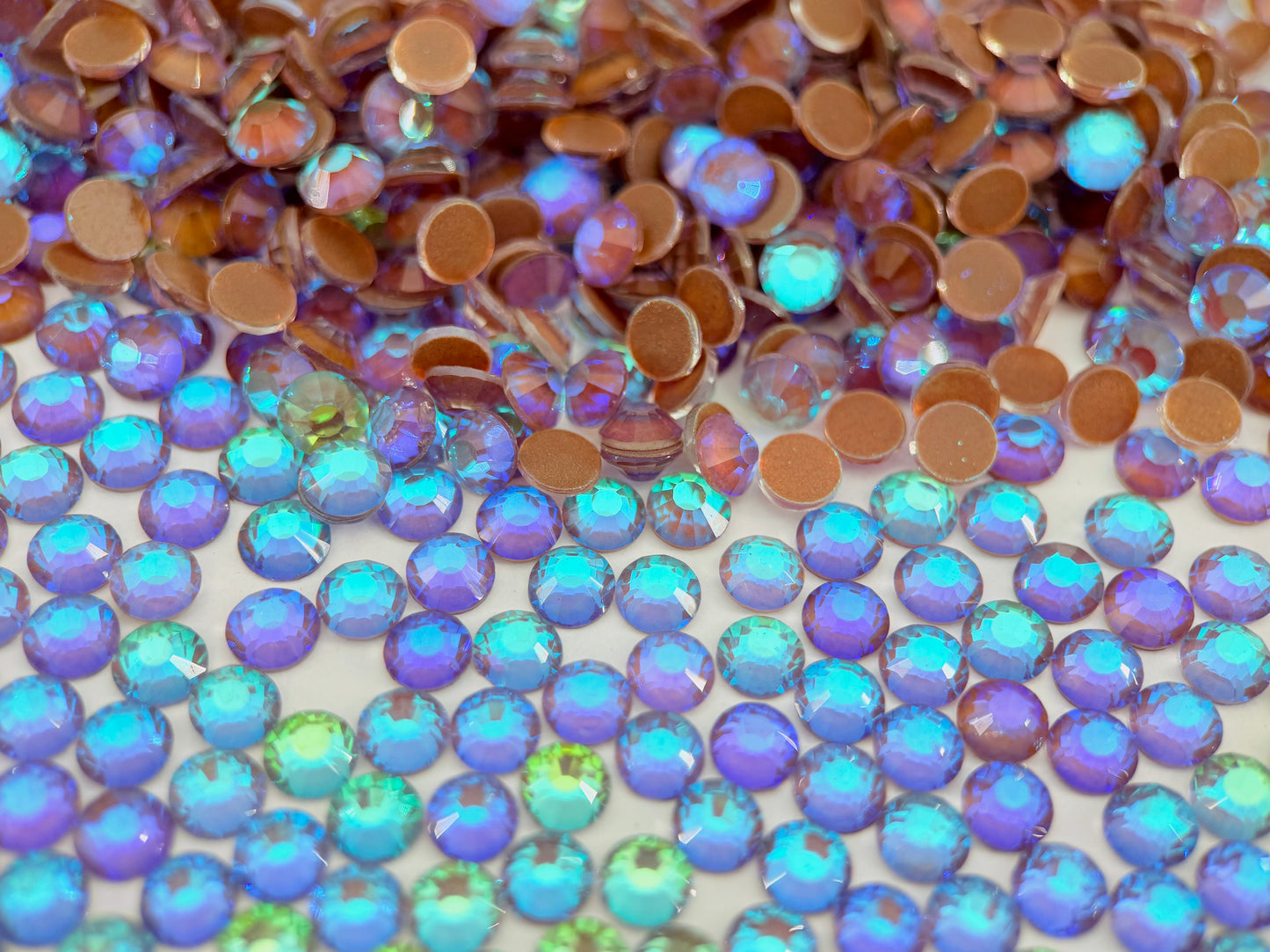 coffee luminous Flatback Non Hotfix Rhinestones
