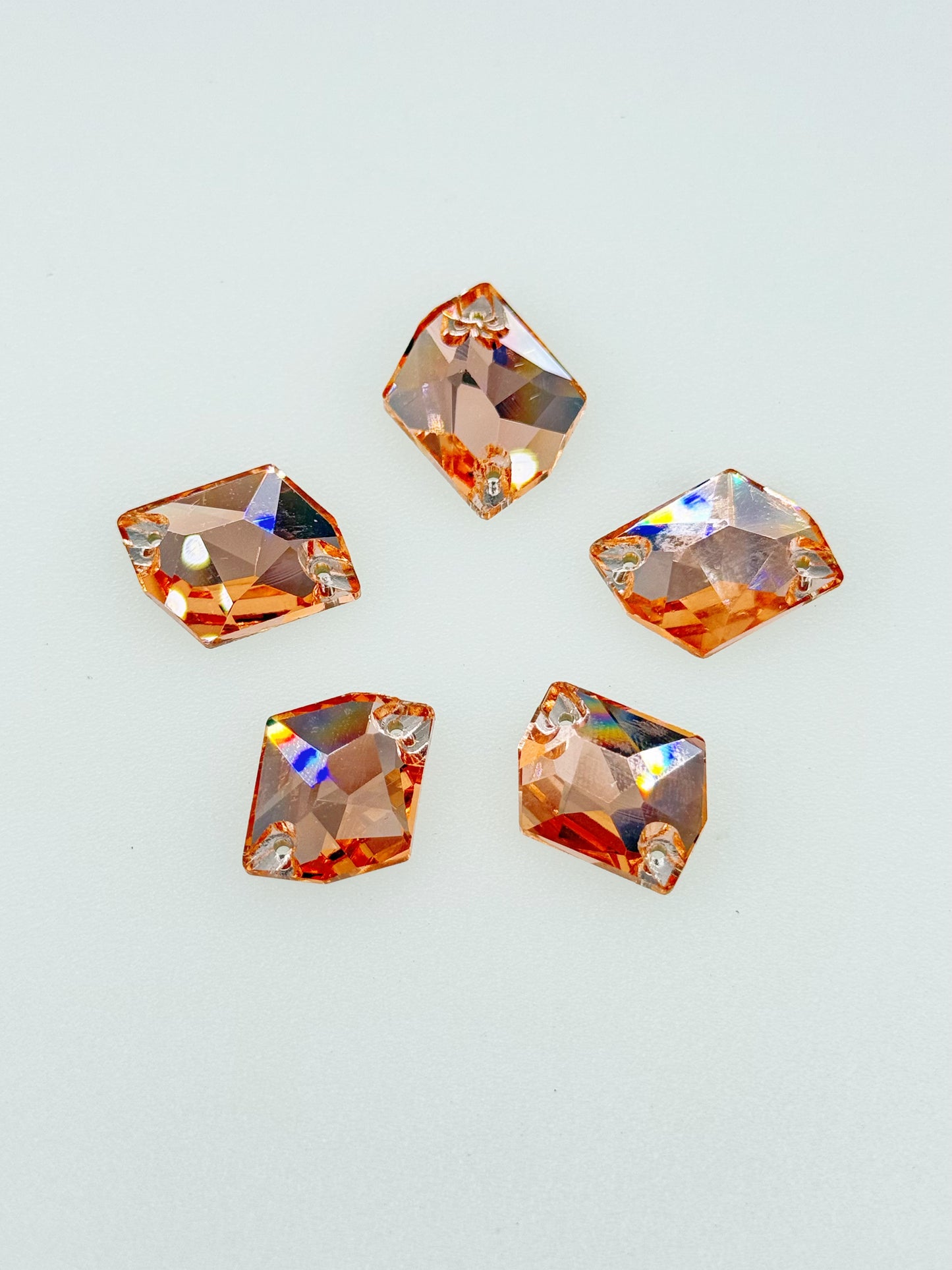 K9 Lt. Peach Glass Cosmic