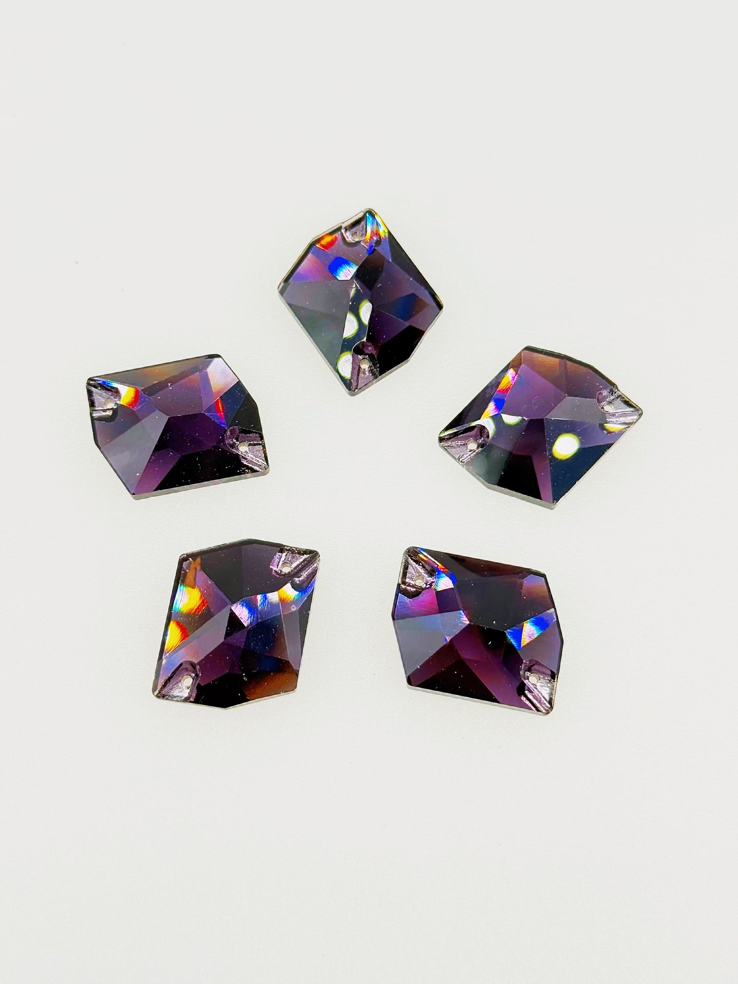 Amethyst K9 Glass Cosmic