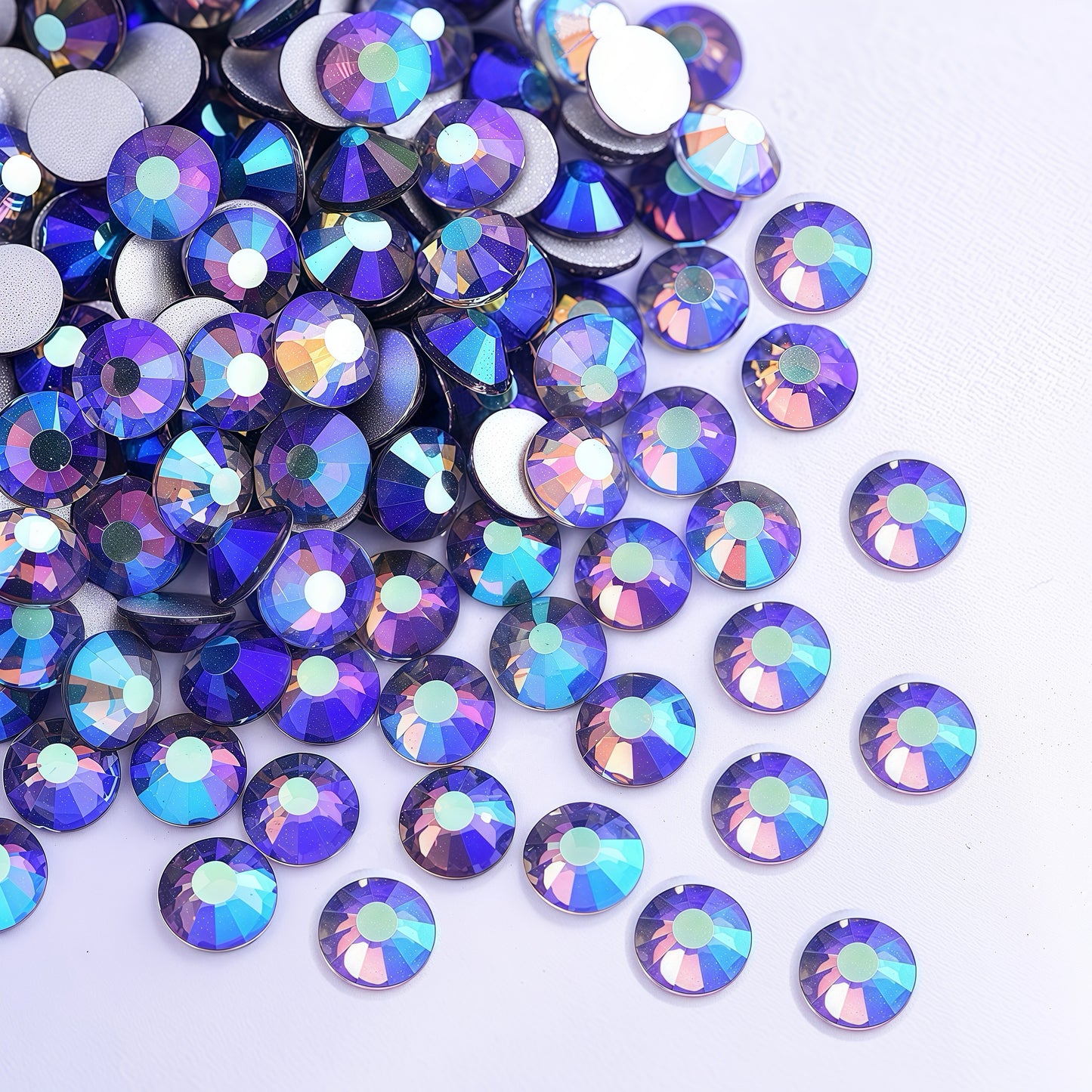 Tanzanite AB Flatback Non Hotfix Rhinestones