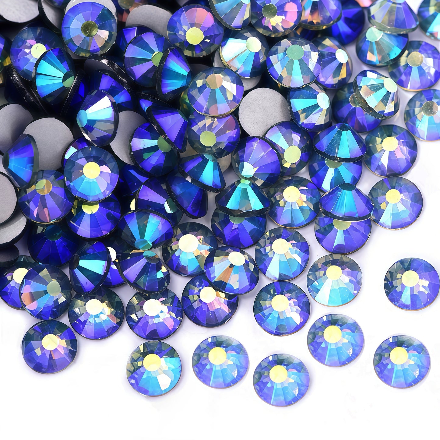 Black diamond AB Flatback Non Hotfix Rhinestones