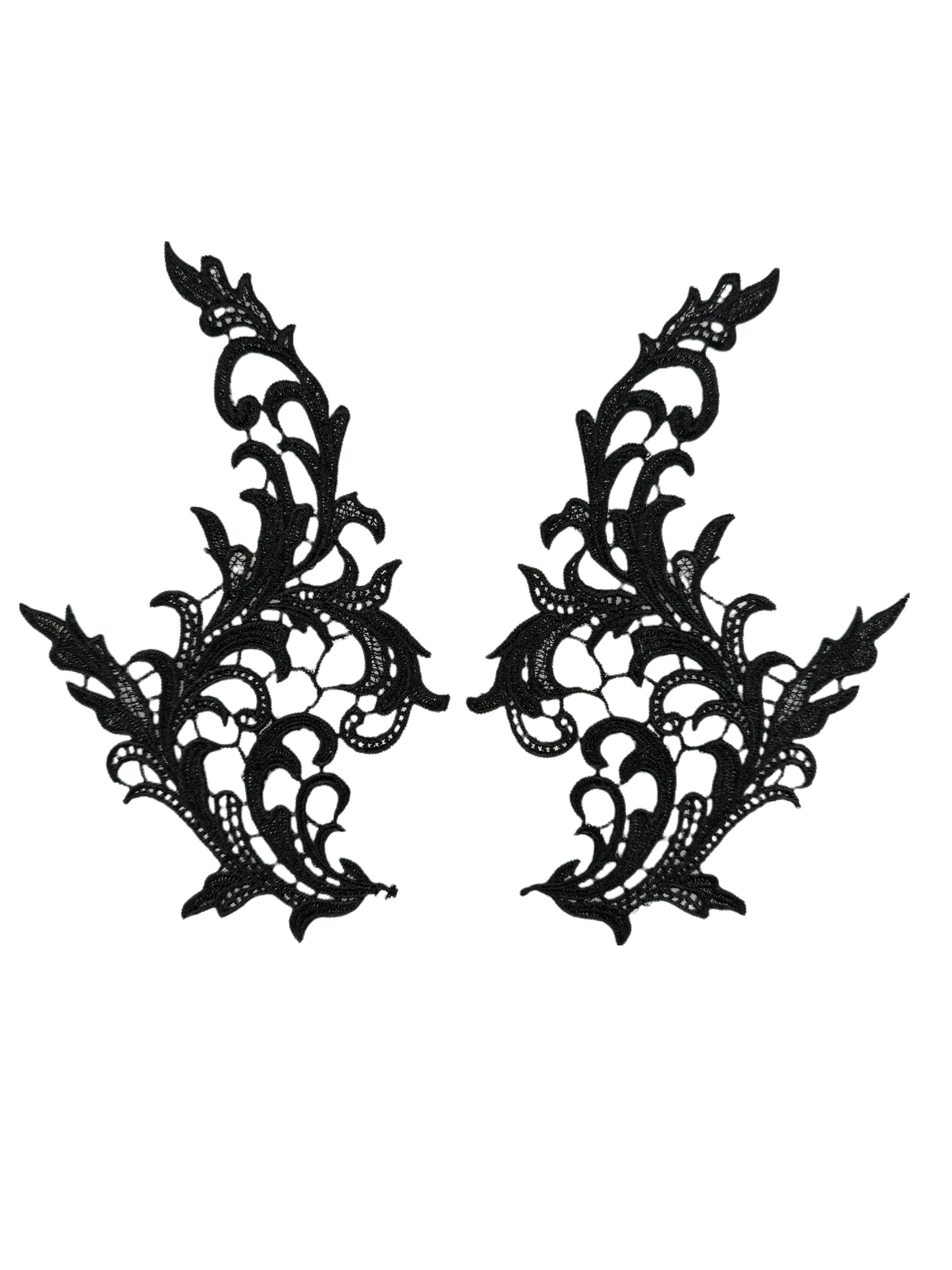 MM004 1 Pair Embroidered Applique