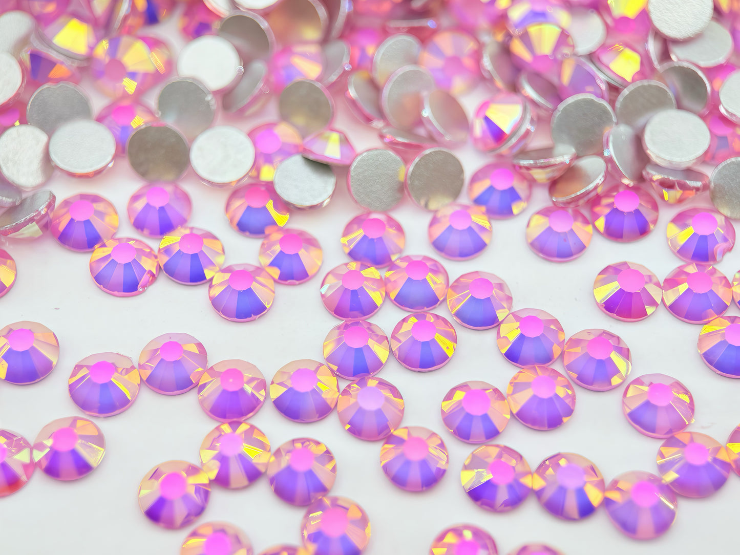 misty pink Flatback Non Hotfix Rhinestones