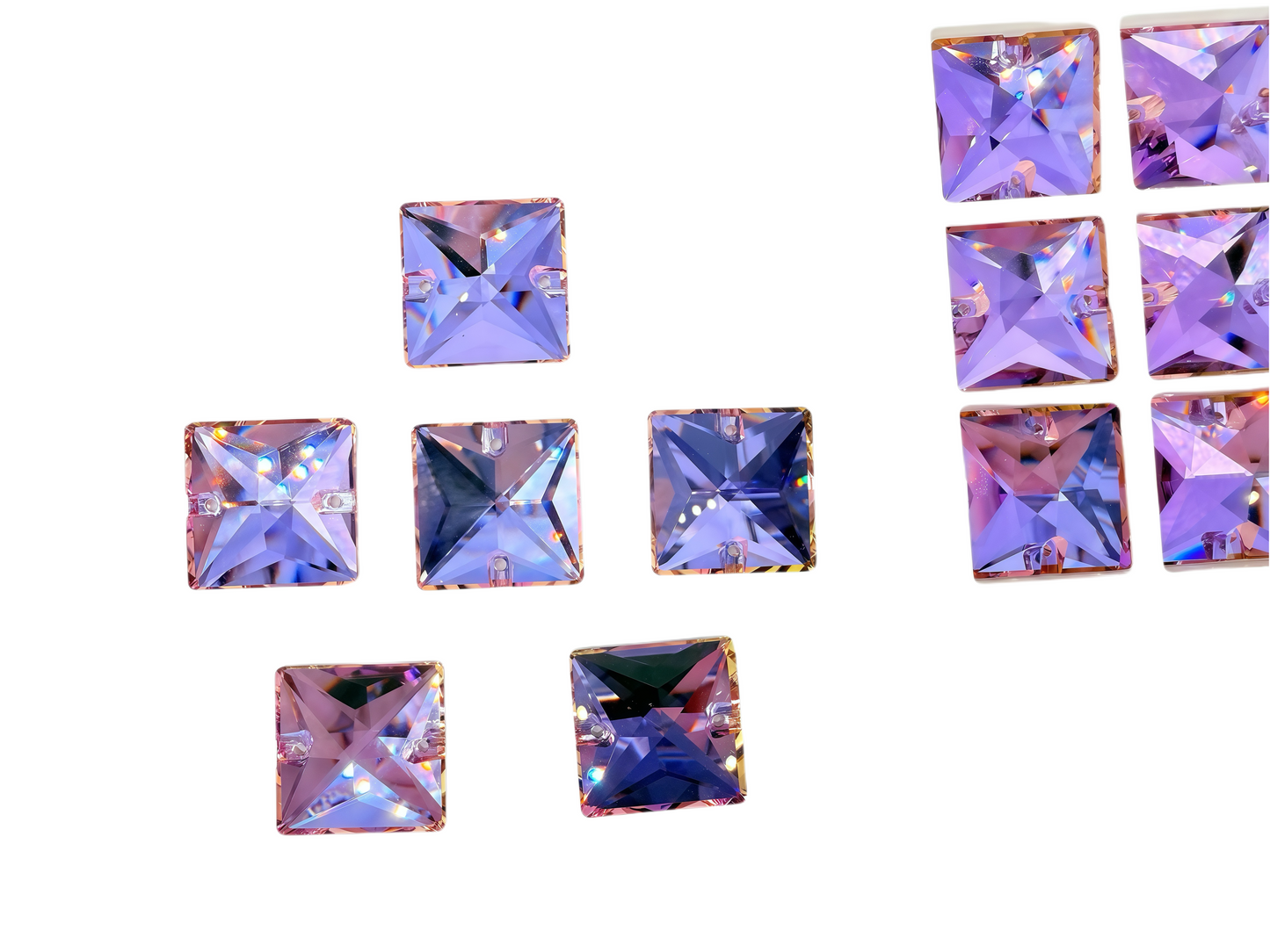 K9 Vitrail Light square shape sew on rhinestone