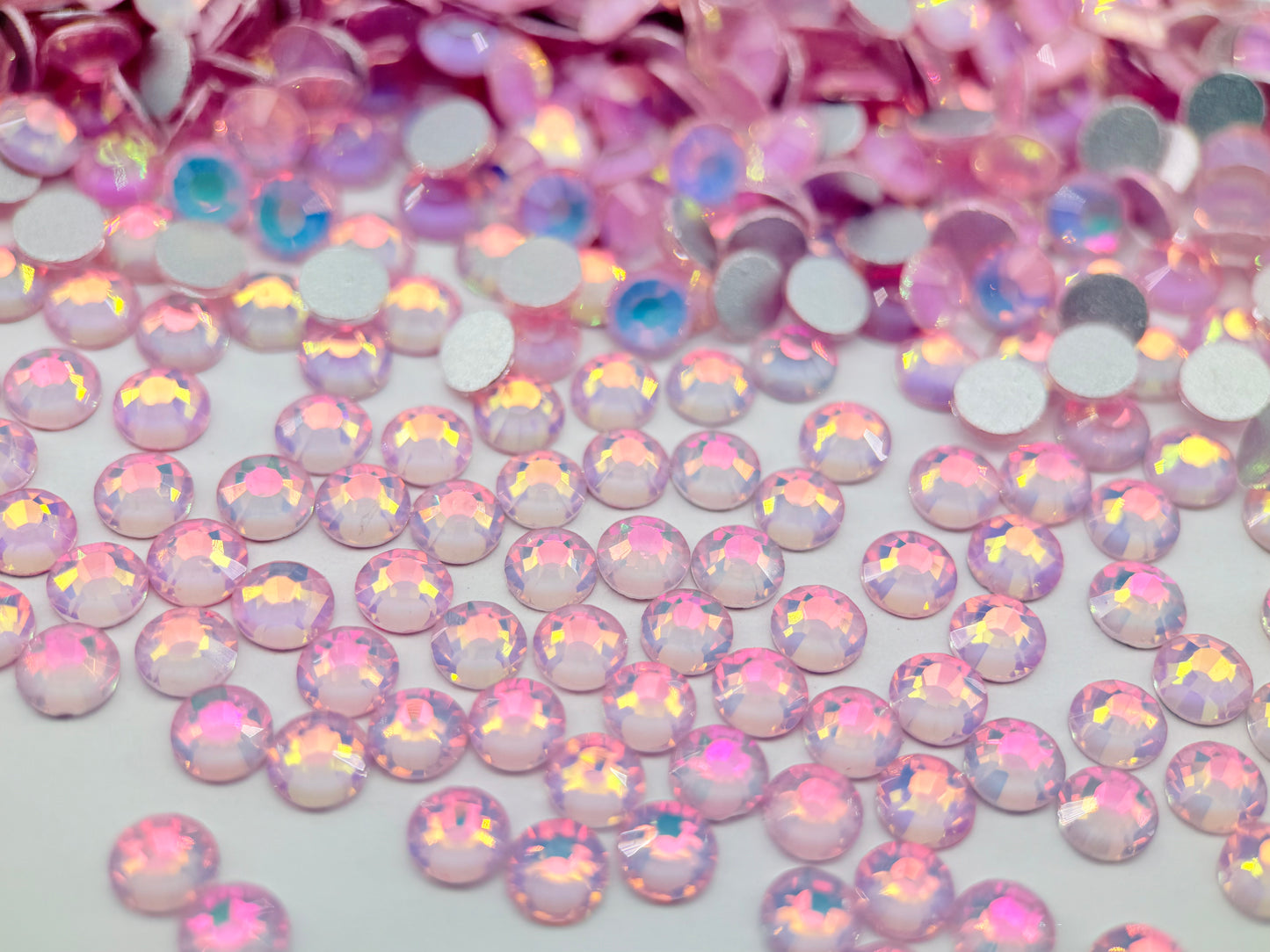 pinkish crystal Flatback Non Hotfix Rhinestones