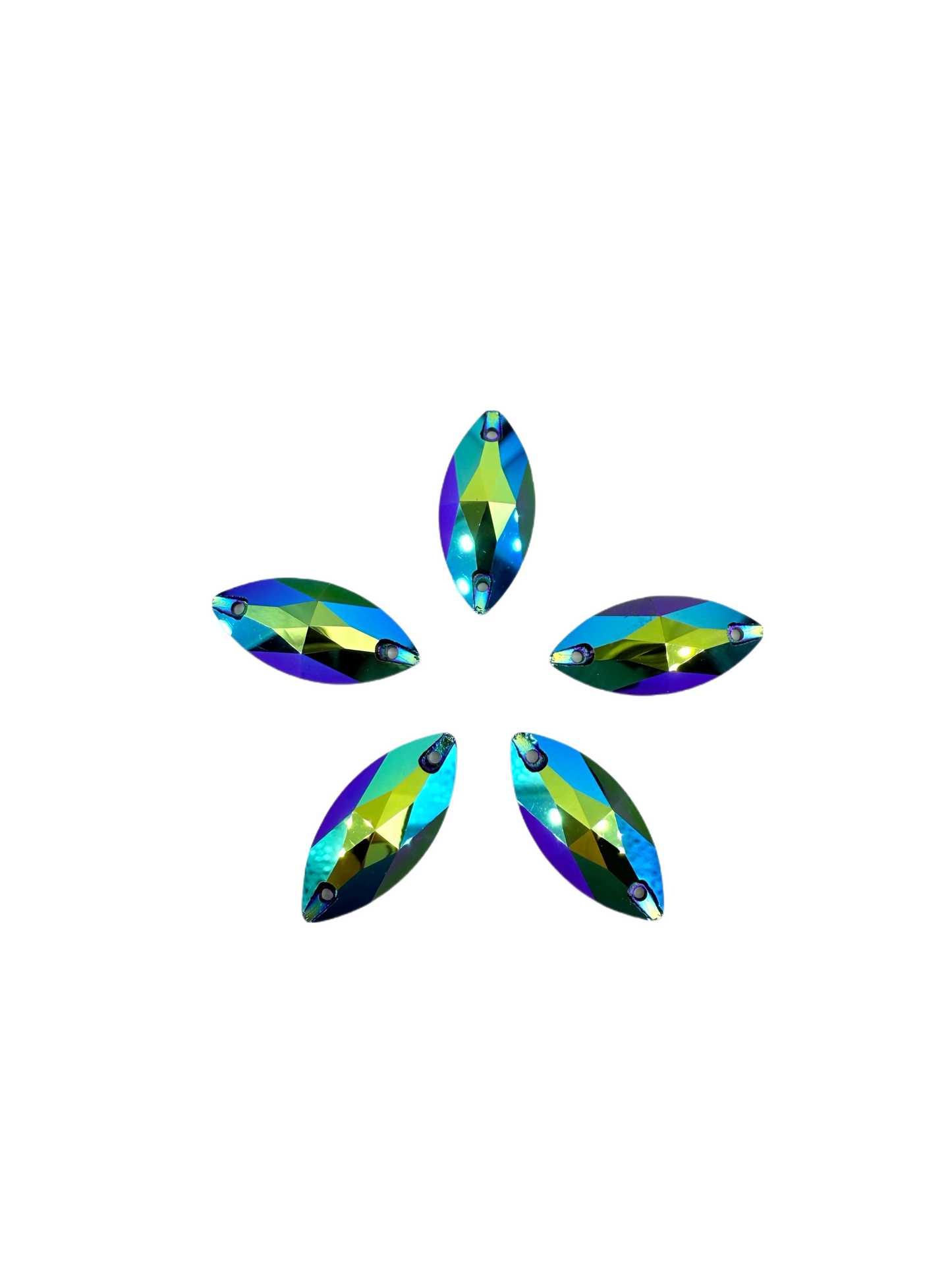 Jet AB k9 crystal Horse eye