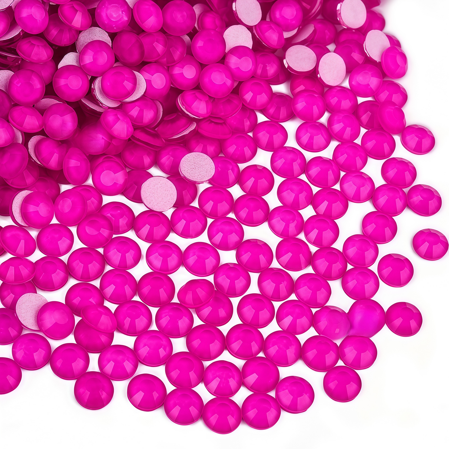 Hot Pink Neon Flatback Non Hotfix Rhinestones