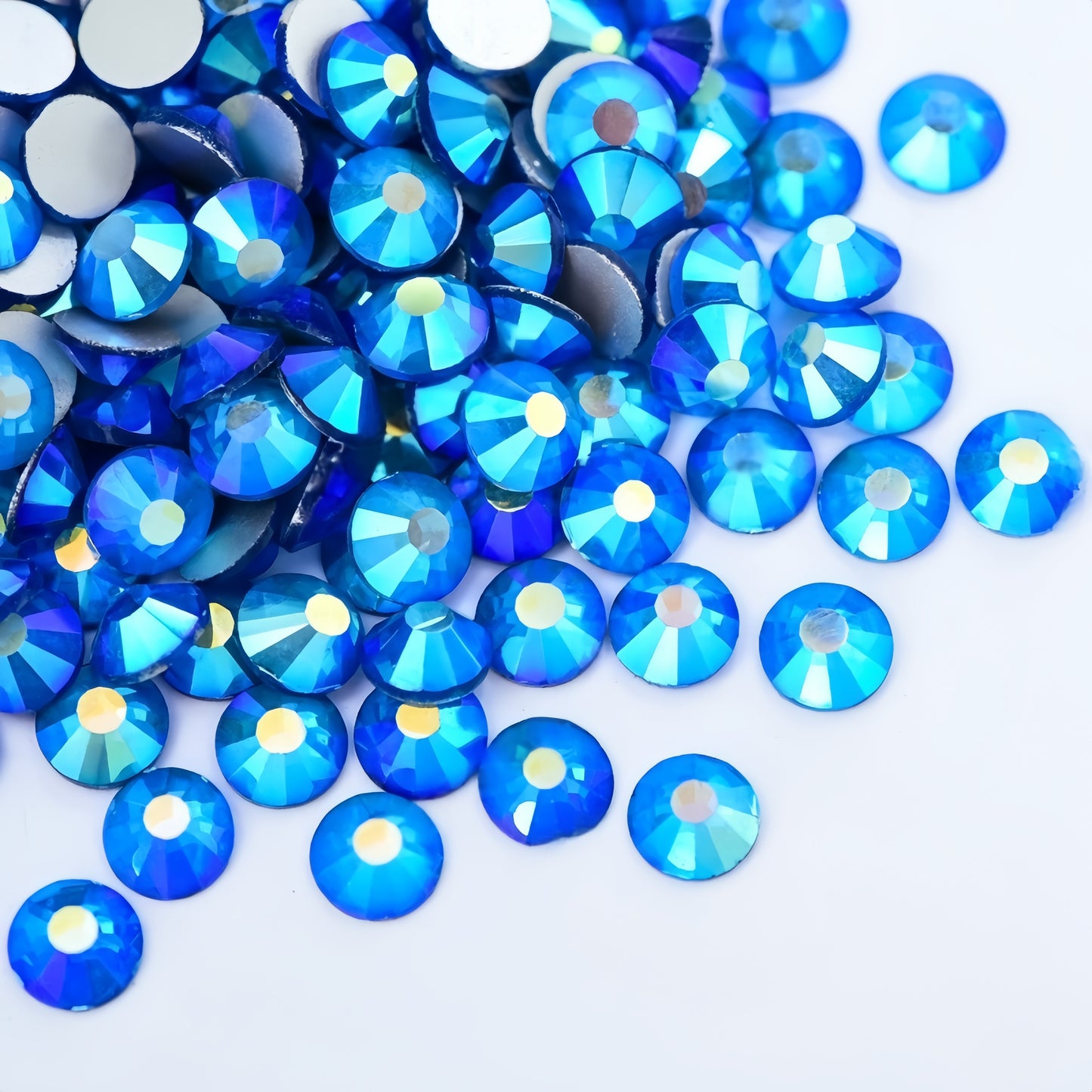 Capri Blue AB Flatback Non Hotfix Rhinestones