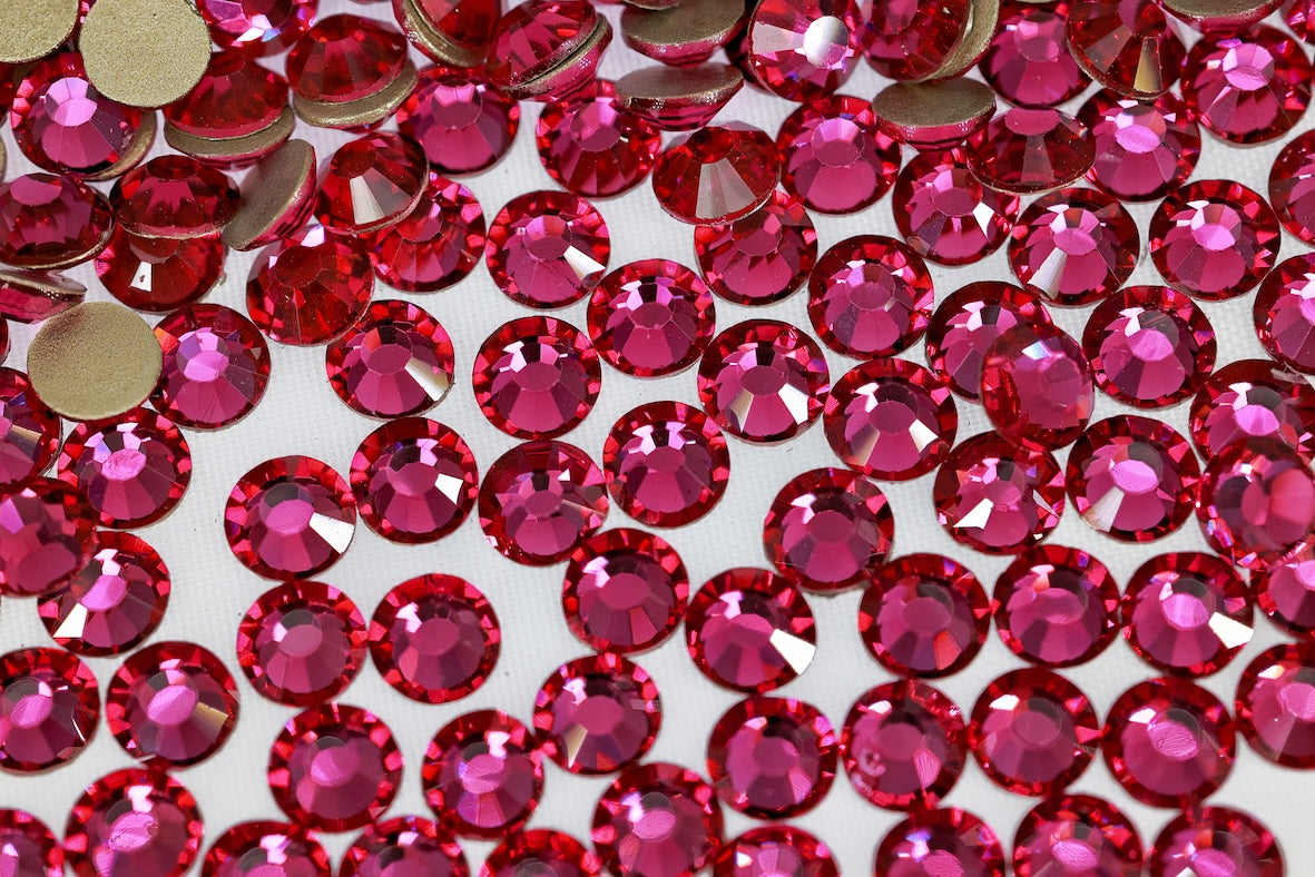 Fuchsia Flatback Non Hotfix Rhinestones