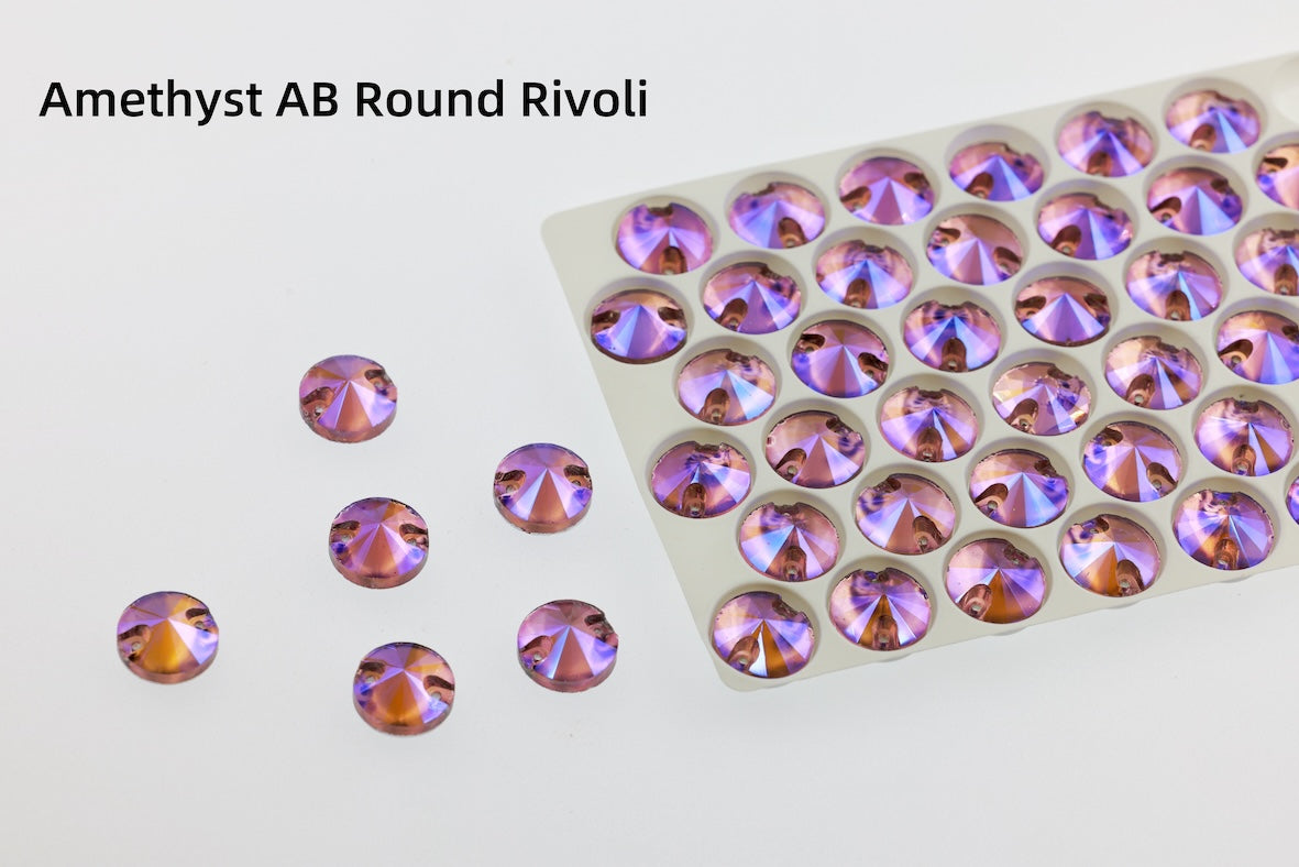 lt.AMETHYST AB ROUND RIVOLI