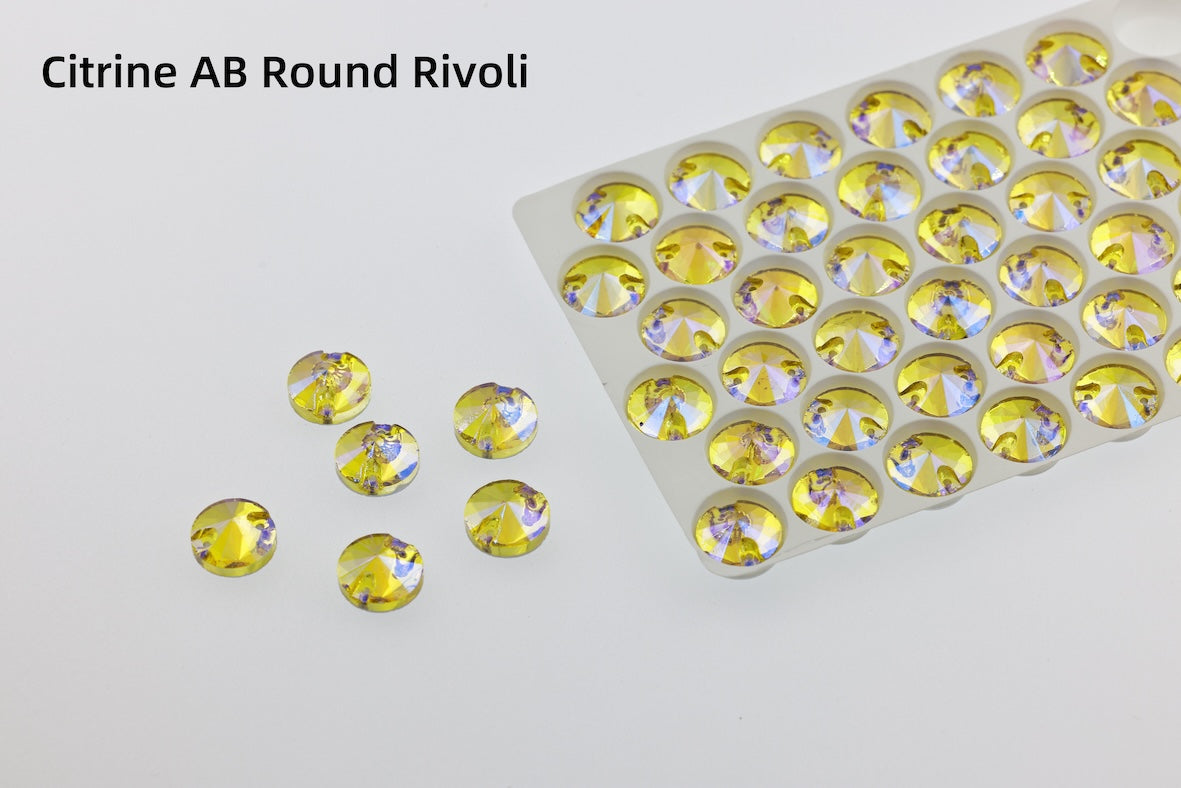 CITRINE AB ROUND RIVOLI