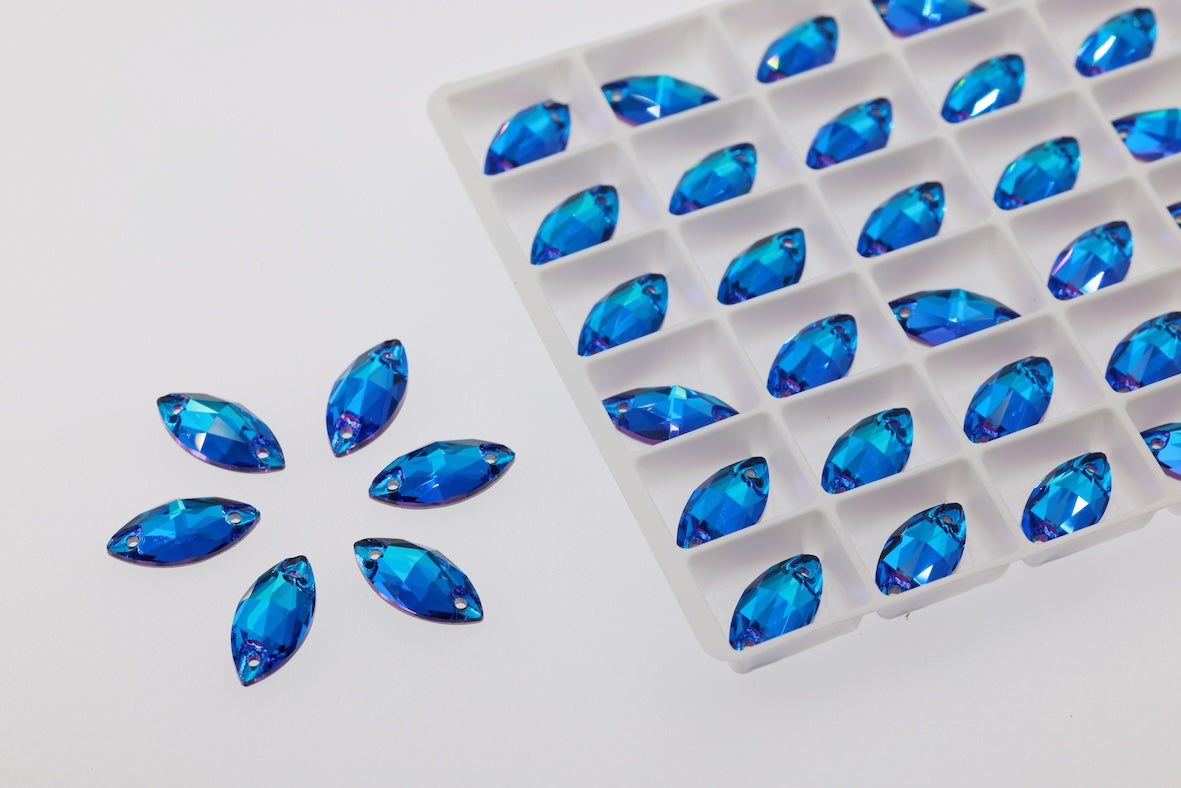 BLUE zircon K9 Crystal Horse eye