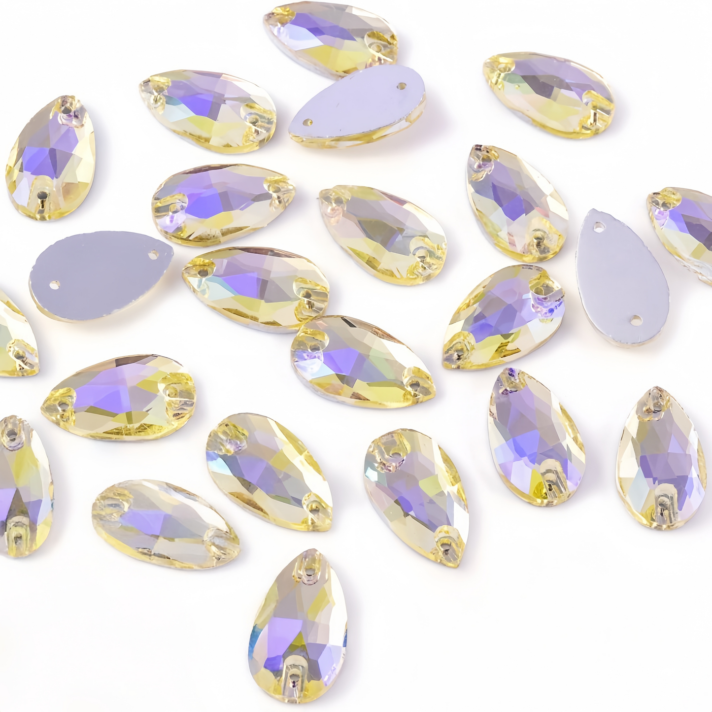 jonquil ab crystal teardrop