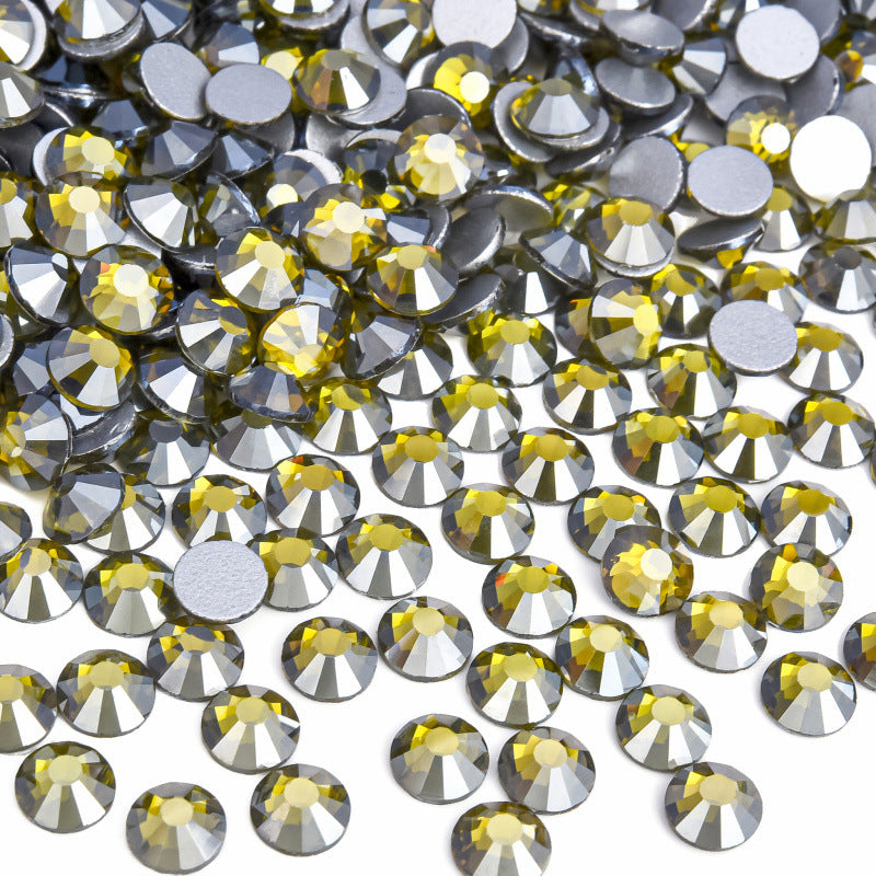 Olive Satin Flatback Non Hotfix Rhinestones