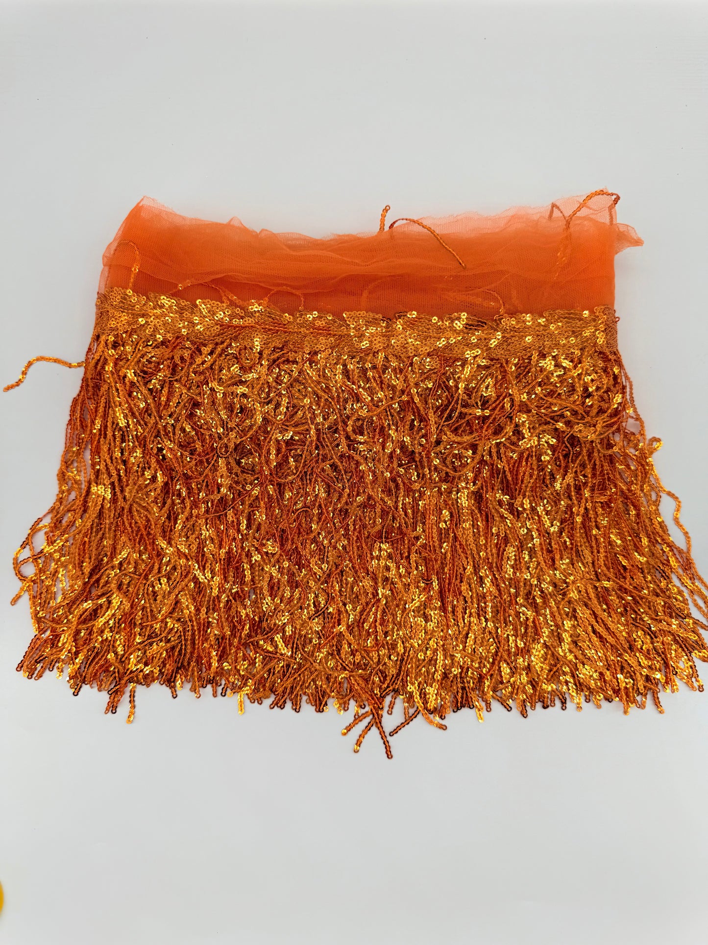 Shining Mesh Fabric Lace Fringe Sequins Paillette Tassel Ribbon