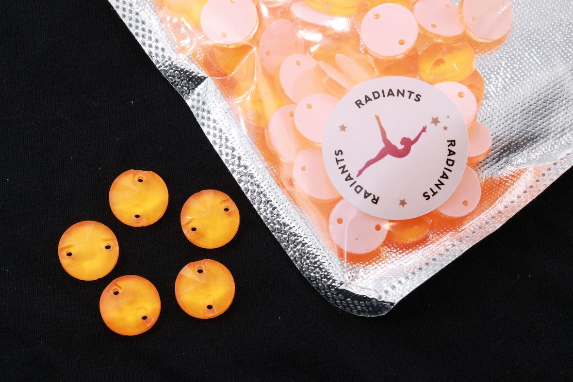 ORANGE NEON ROUND RIVOLI