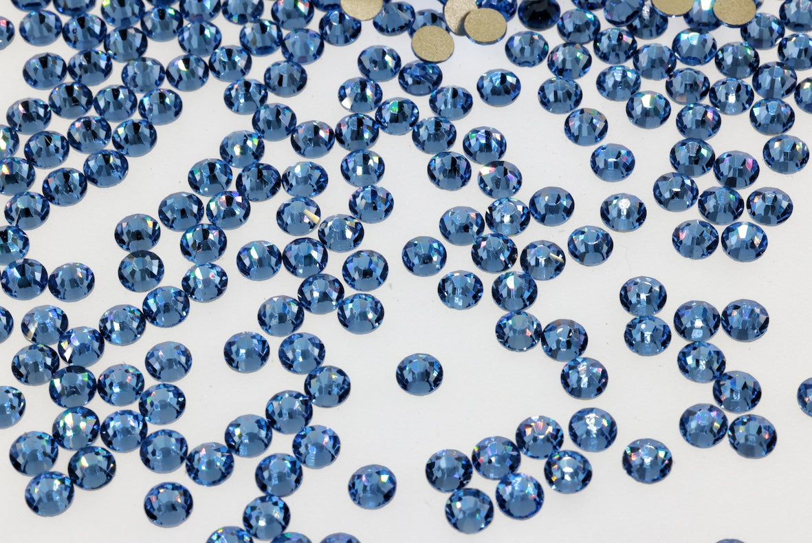 Lt. sapphire Flatback Non Hotfix Rhinestones