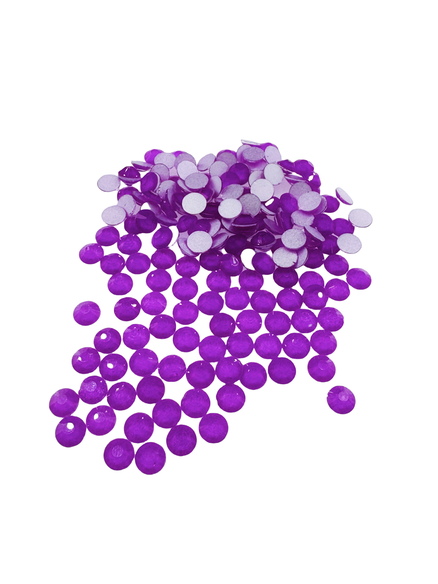 Dk. amethyst Neon Flatback Non Hotfix Rhinestones