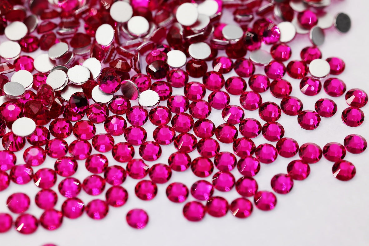 Rose B Flatback Non Hotfix Rhinestones