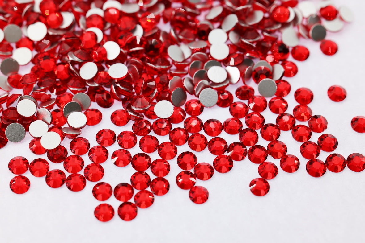 Lt. siam Flatback Non Hotfix Rhinestones
