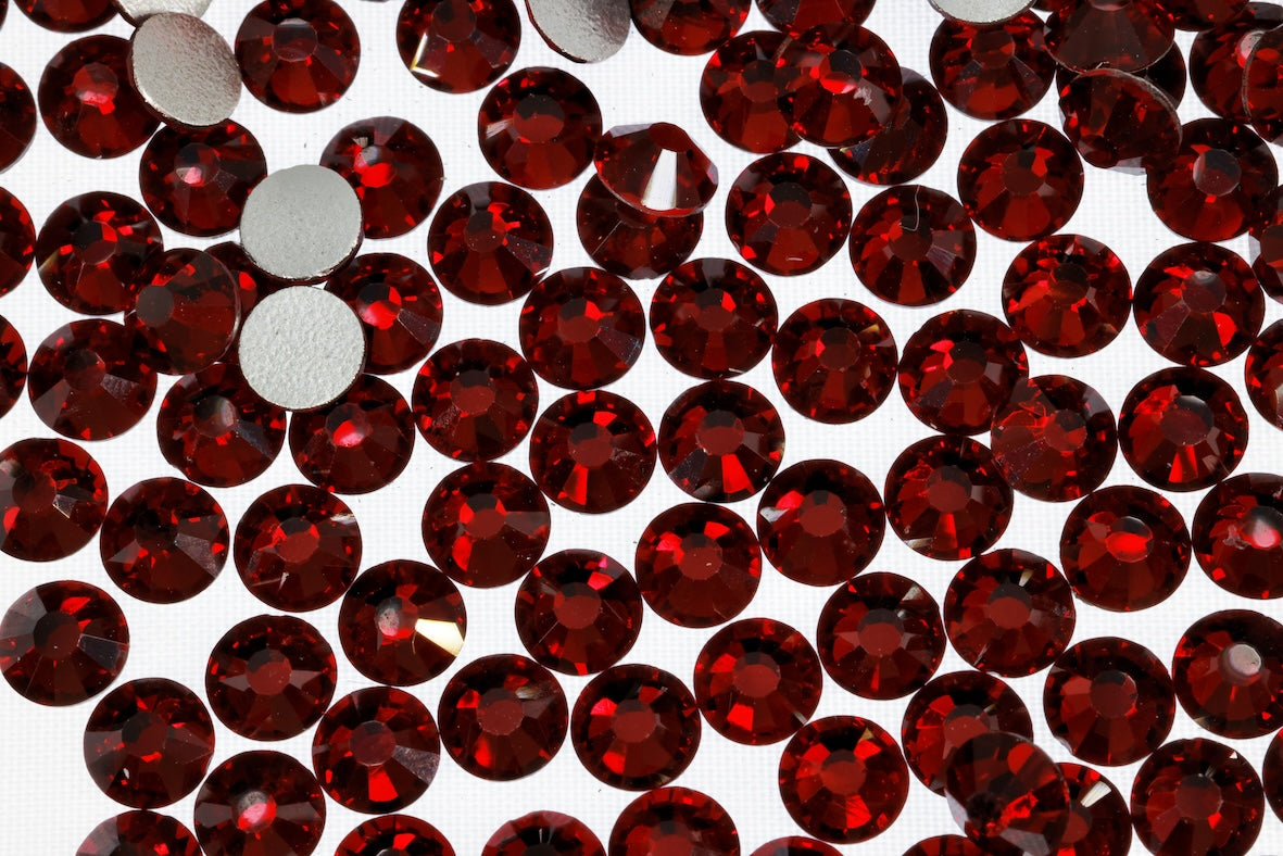 Dk. siam Flatback Non Hotfix Rhinestones