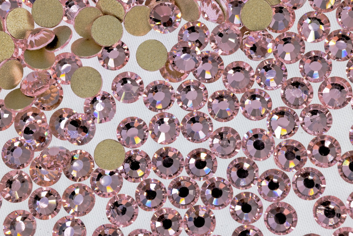 Lt. pink Flatback Non Hotfix Rhinestones