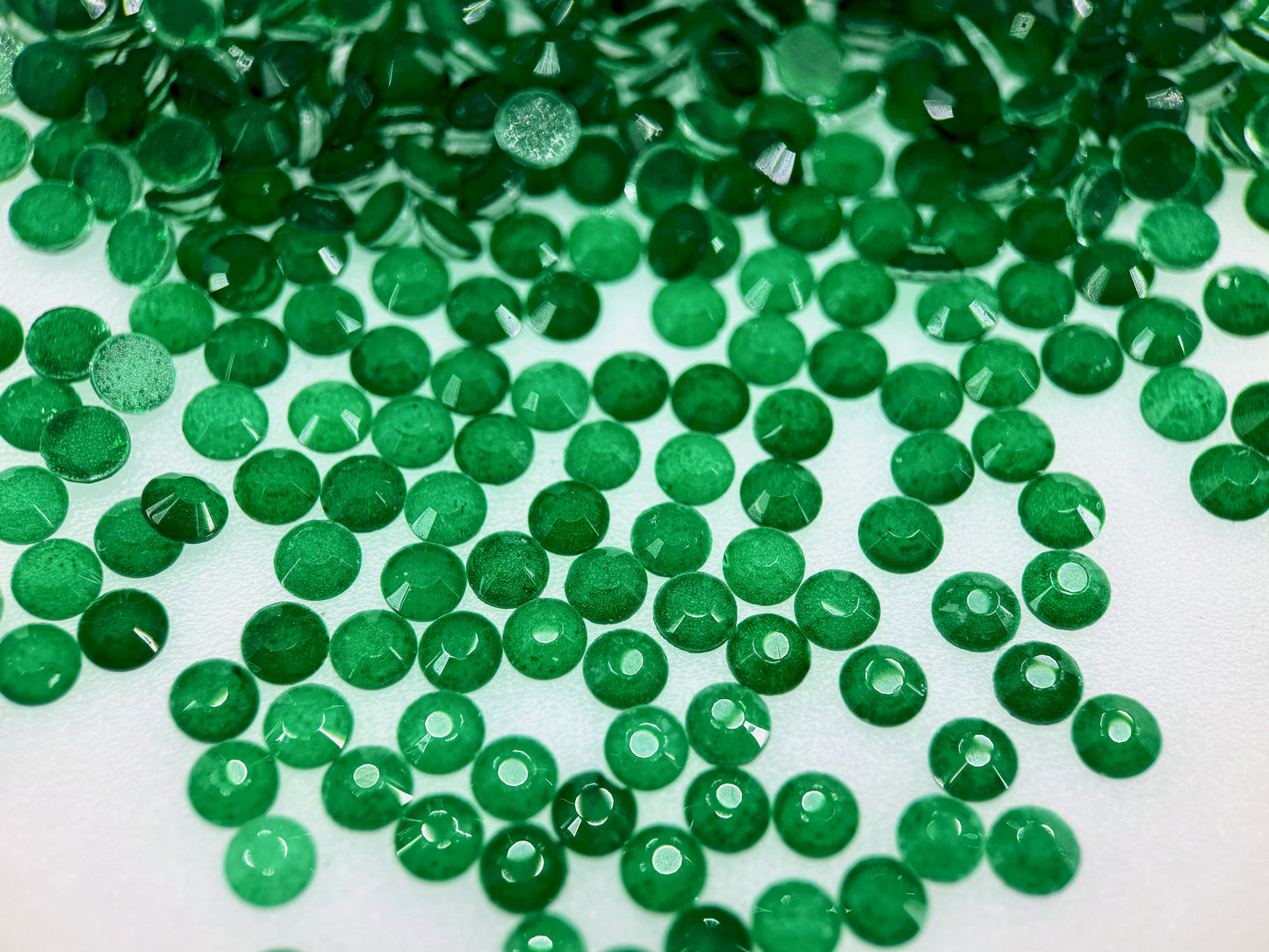 Forest Green Neon Flatback Non Hotfix Rhinestones
