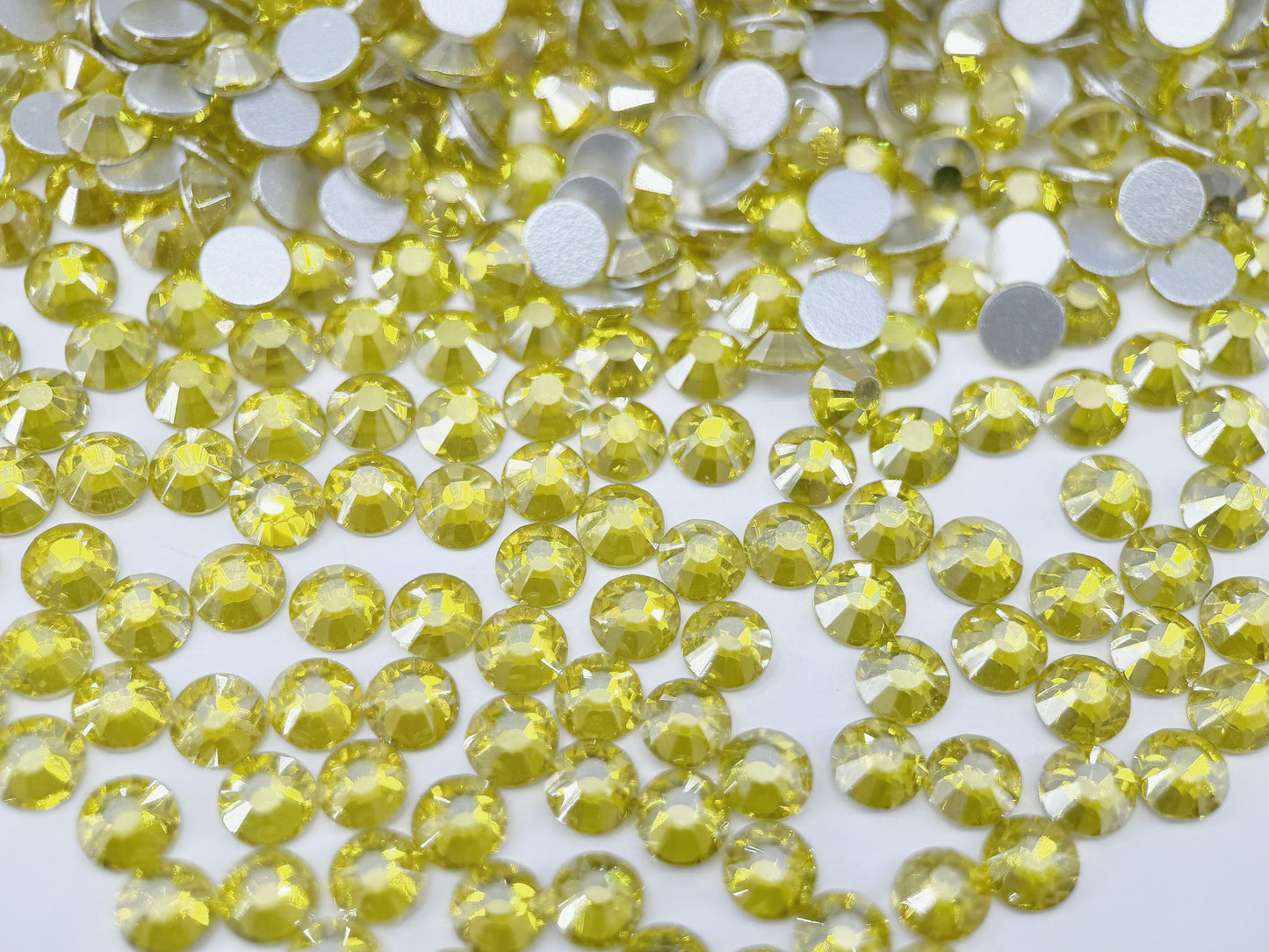 Citrine Satin Flatback Non Hotfix Rhinestones