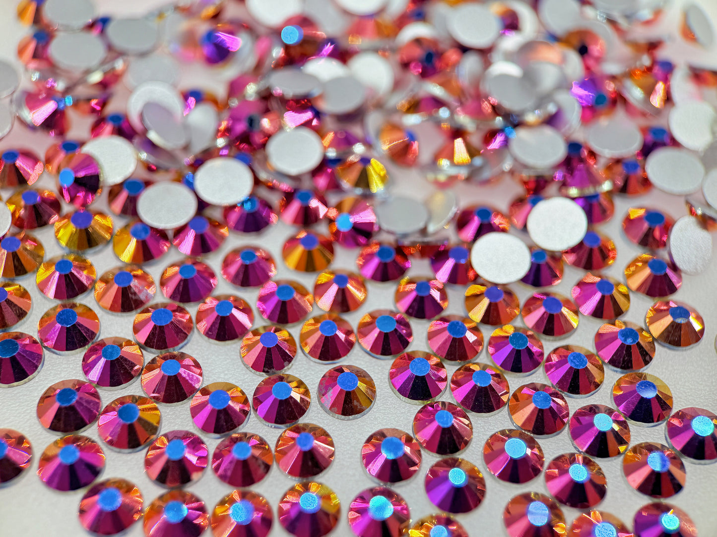 Flame Purple Flatback Non Hotfix Rhinestones