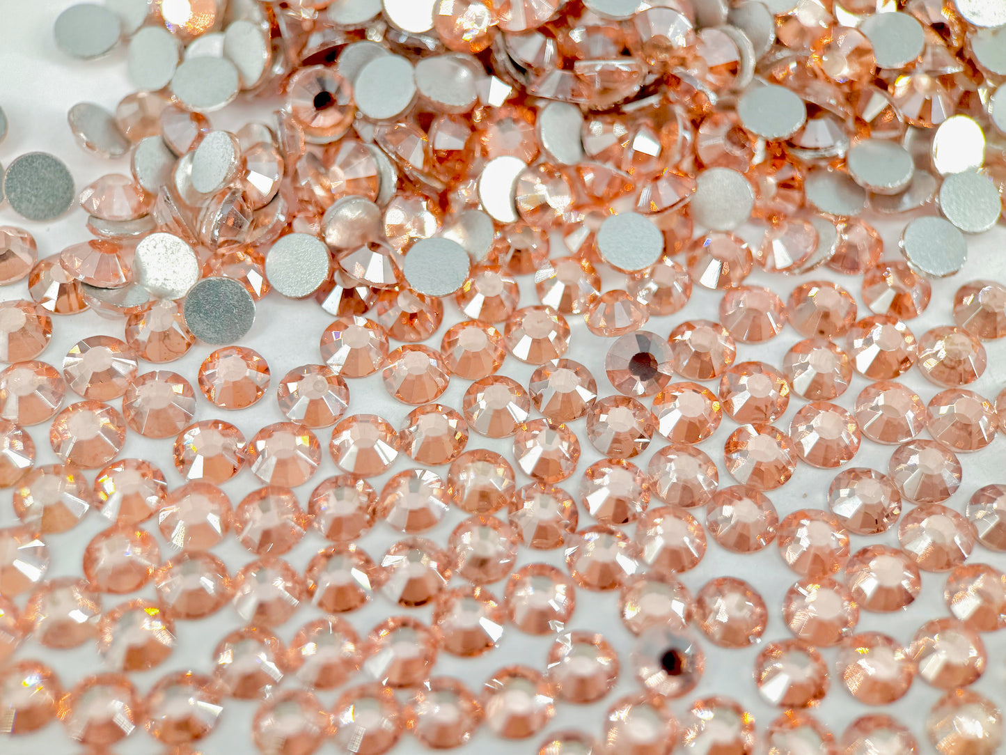 Champagne Satin Flatback Non Hotfix Rhinestones