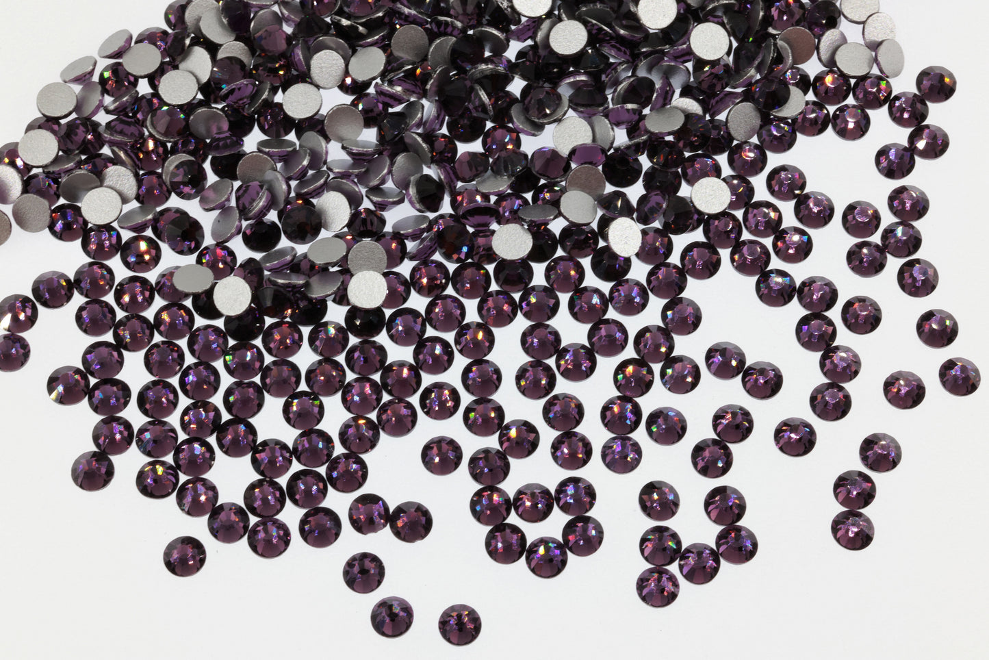 Dk. amethyst Flatback Non Hotfix Rhinestones
