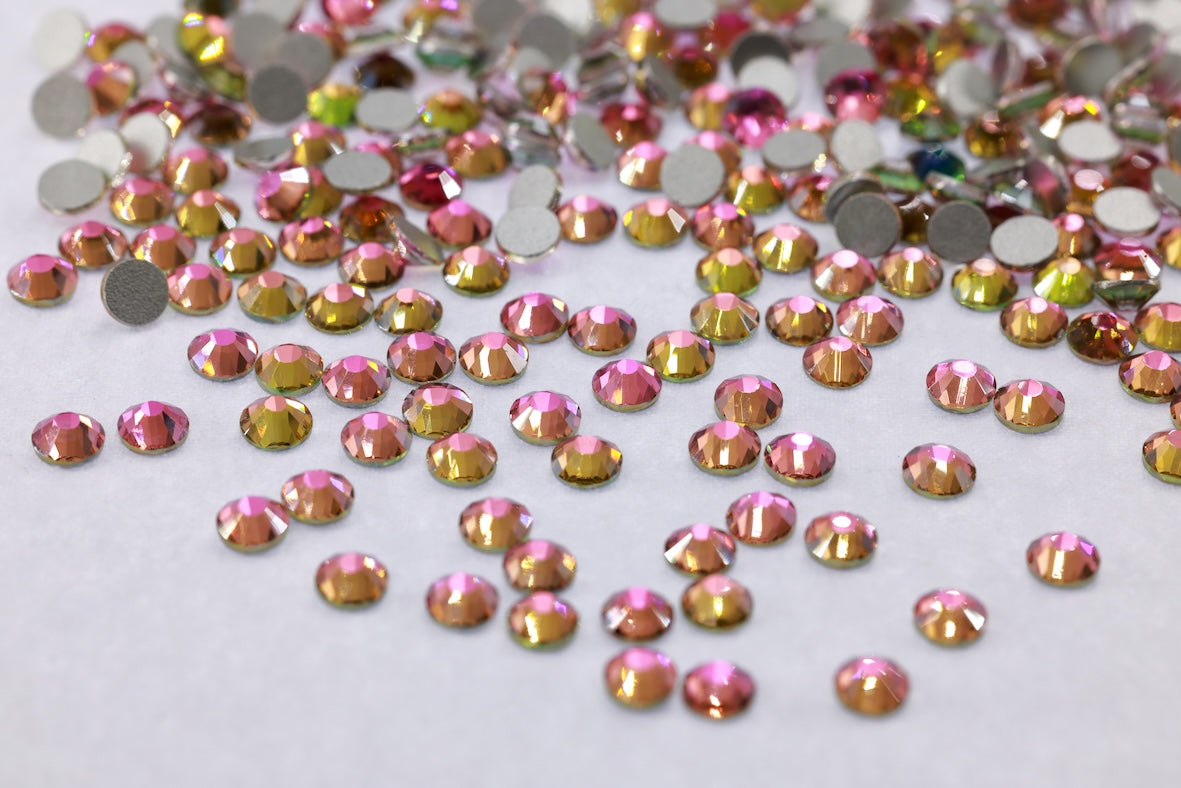 Air Gold Line Rose Flatback Non Hotfix Rhinestones