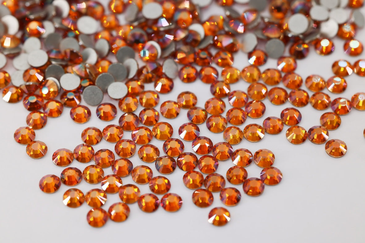 Padparadscha Flatback Non Hotfix Rhinestones