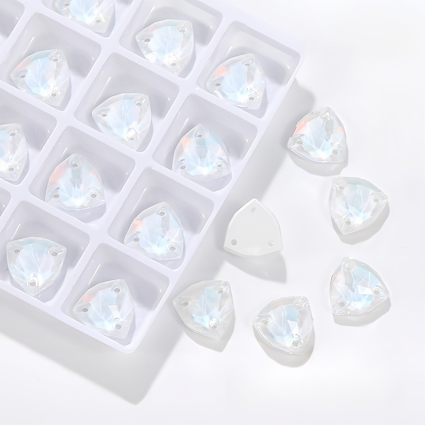 K9 Pale White Phantom AM Trilliant Shapes