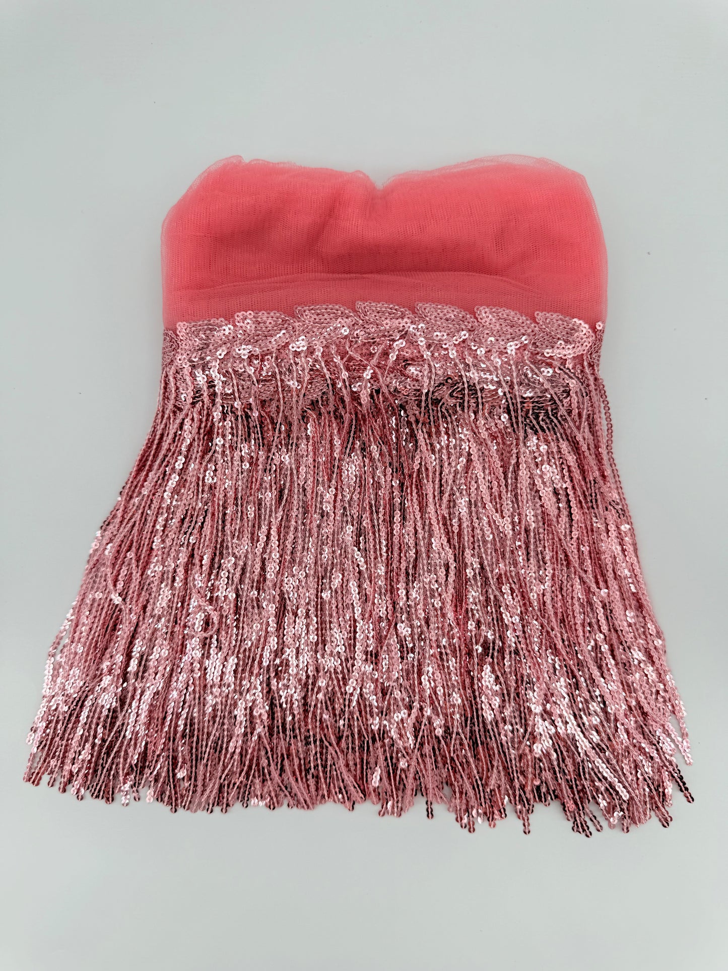 Shining Mesh Fabric Lace Fringe Sequins Paillette Tassel Ribbon