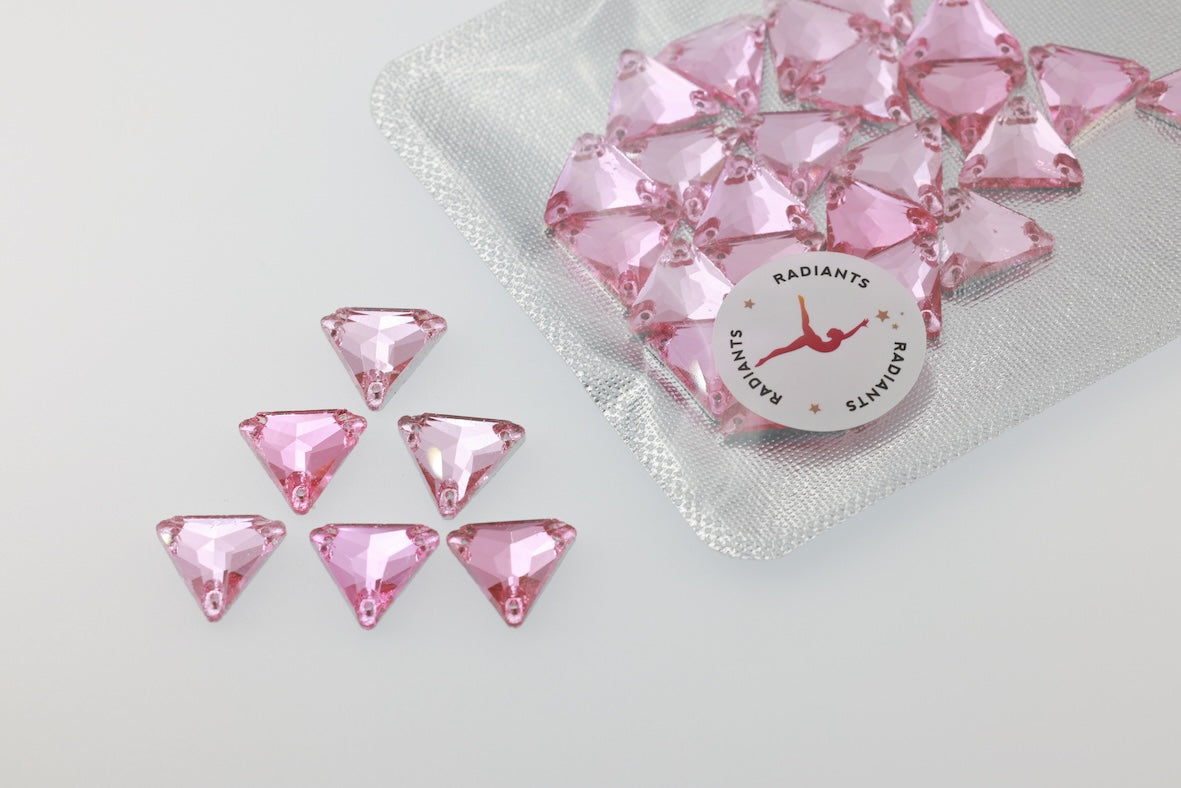 PINK GLASS TRIANGLE