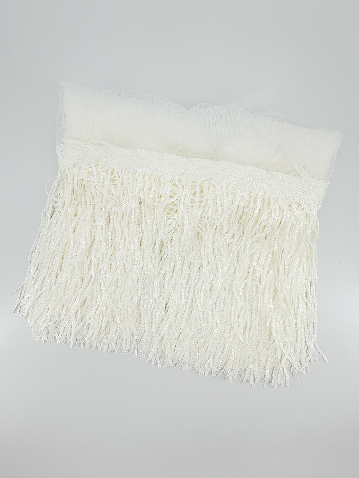 Shining Mesh Fabric Lace Fringe Sequins Paillette Tassel Ribbon